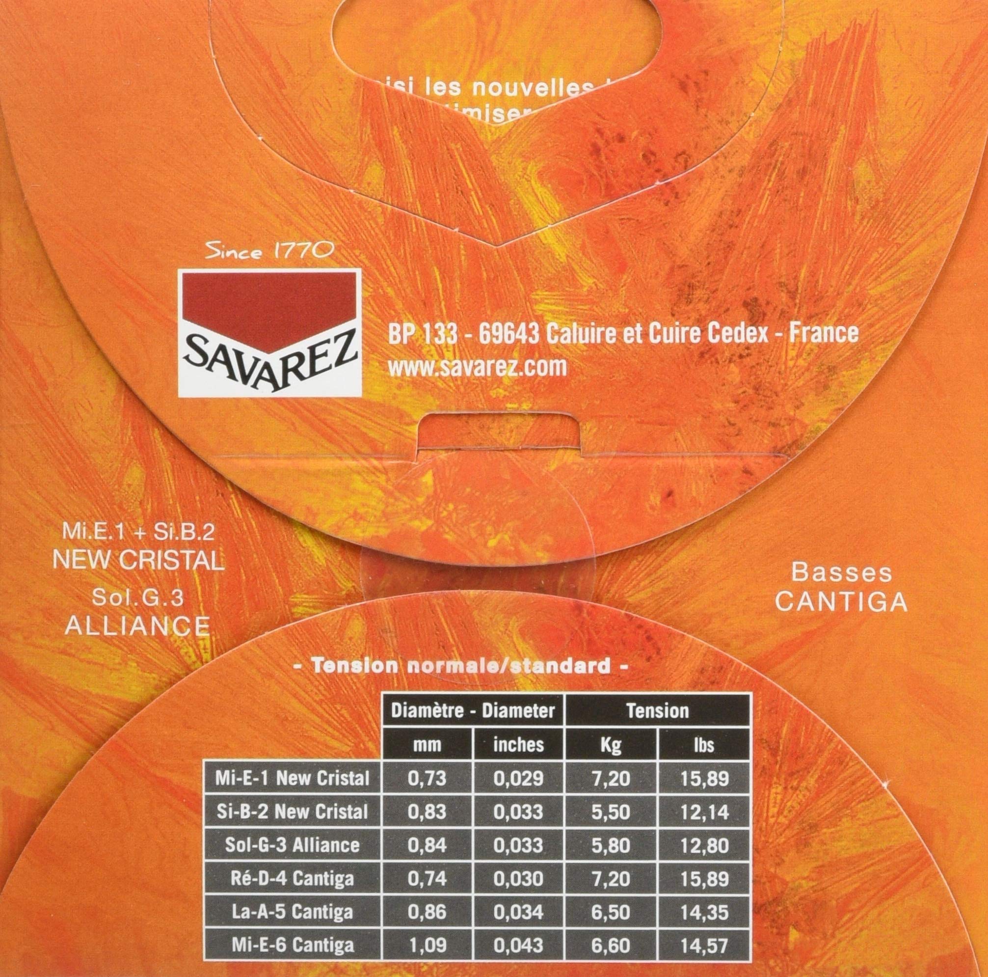 Savarez Cr  ation Cantiga Standard Tension, Classical Guitar Strings Set (STSAV51-50402)