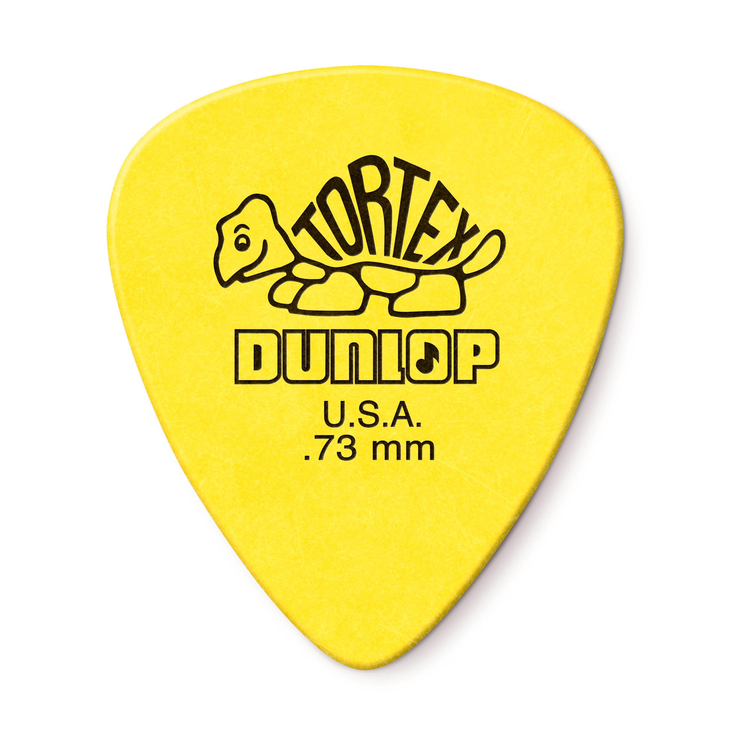 Jim Dunlop Standard, 073Mm, Yellow Guitar Pick, 72 Pack