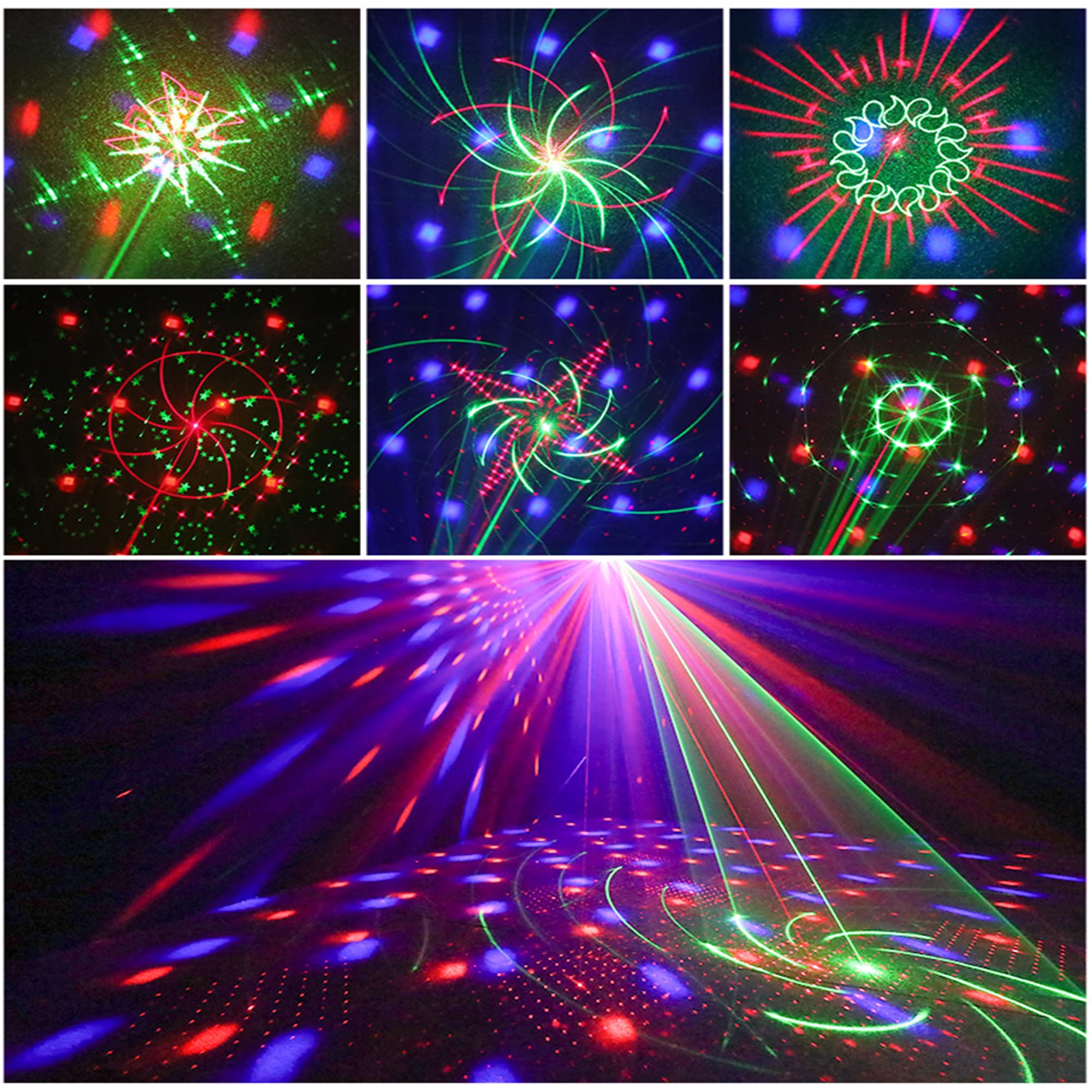 Party Lights Disco Ball Light, LED Stage Strobe Lights Sound Activated with Remote for Christmas Club Bar Pub DJ Parties Holiday