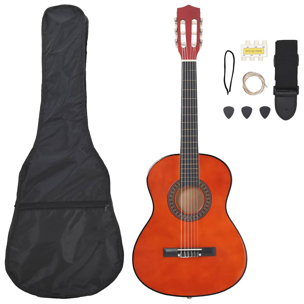 vidaXL 8 Piece Classical Guitar Kids and Beginner Set 3/4 36