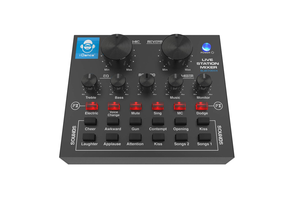 All You Need For Professional Broadcasting And Recording Portable Mixer With Bluetooth And Sound Card For Live Streaming