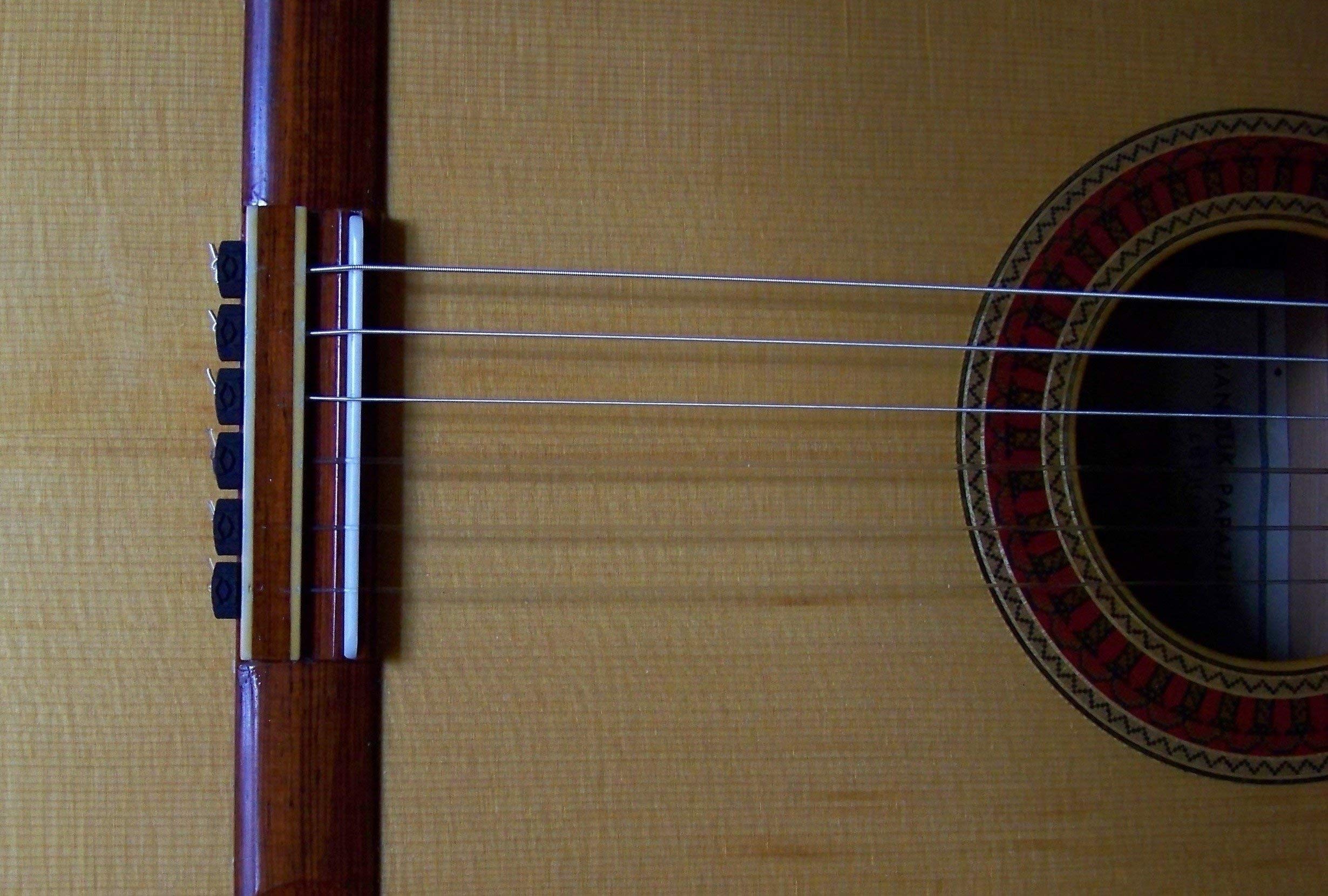 Rosette Diamond Secure Classical Guitar String Ties / New Low Profile Bridgebeads