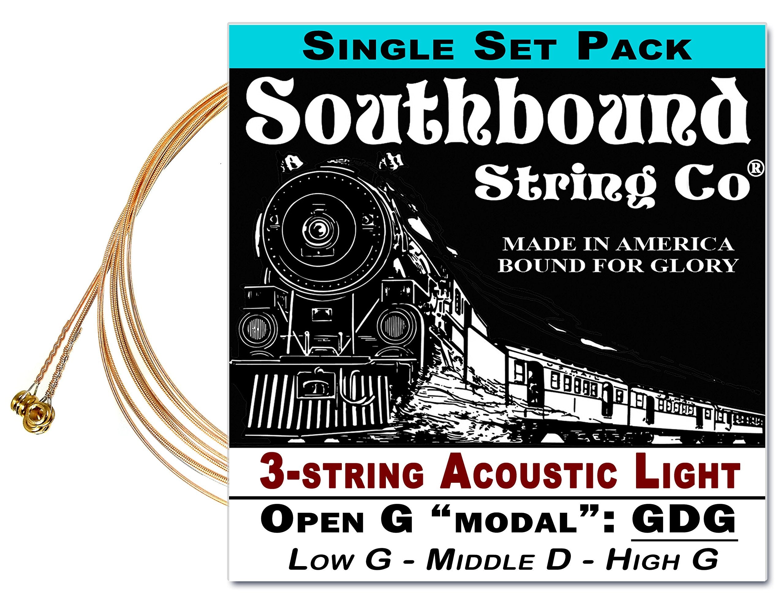 3-String Open G ''Gdg'' Modal/Blues String Sets - Choose From 4 Set Varieties! (Lmh)