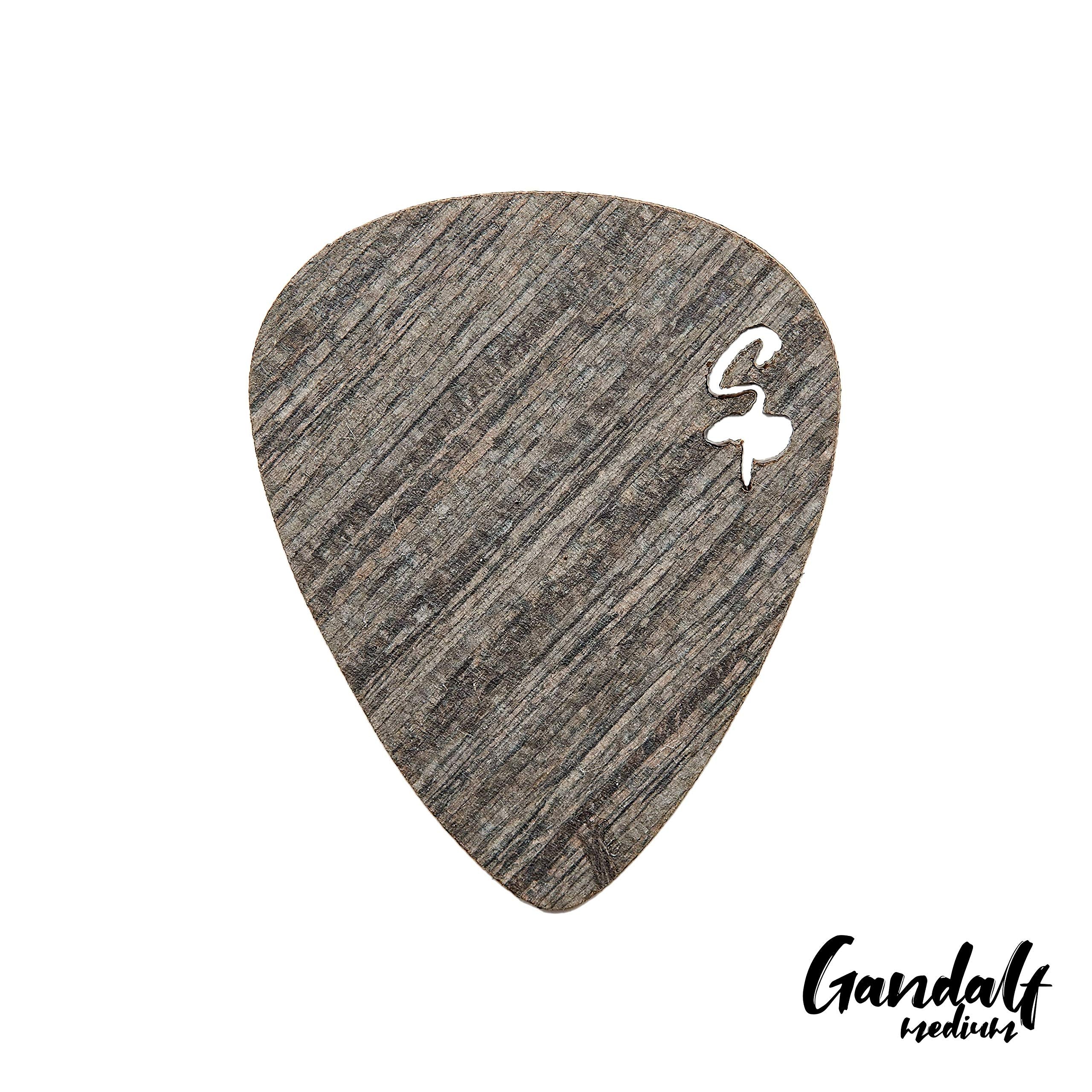 Stickpick | Set of 7 flexible guitar picks made of real wood | For electric, acoustic and bass guitars in various strengths | In