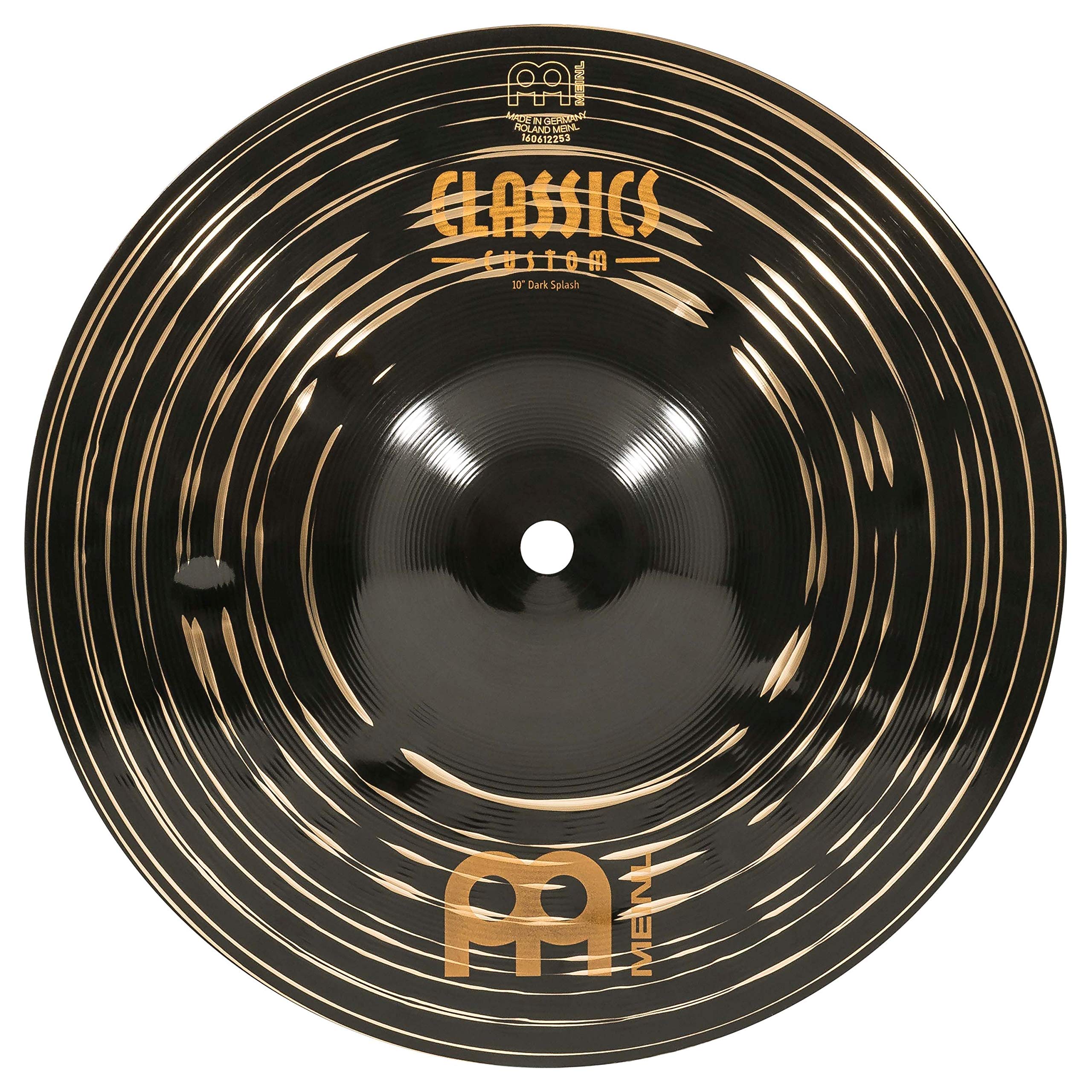 Meinl 10 Splash Cymbal - Classics Custom Dark - Made in Germany, 2-YEAR WARRANTY (CC10DAS)