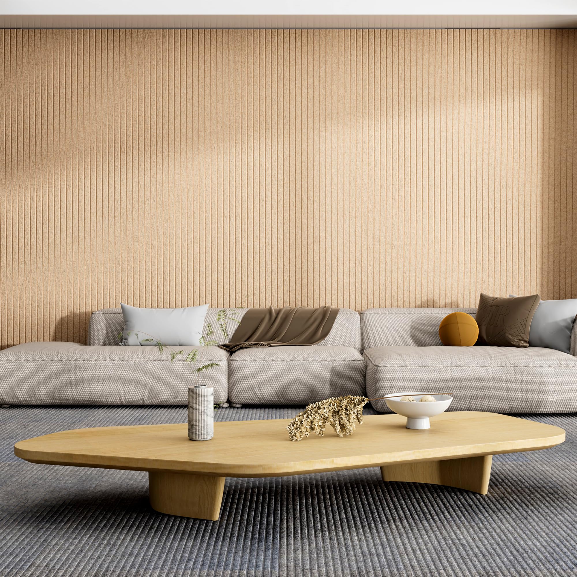 5 Pack Acoustic Panels, 48 x 24x 0.4 Inch Sound Proof Panels for Walls, Premium Wall Sound Absorbing Panels, Decorative Sound Da