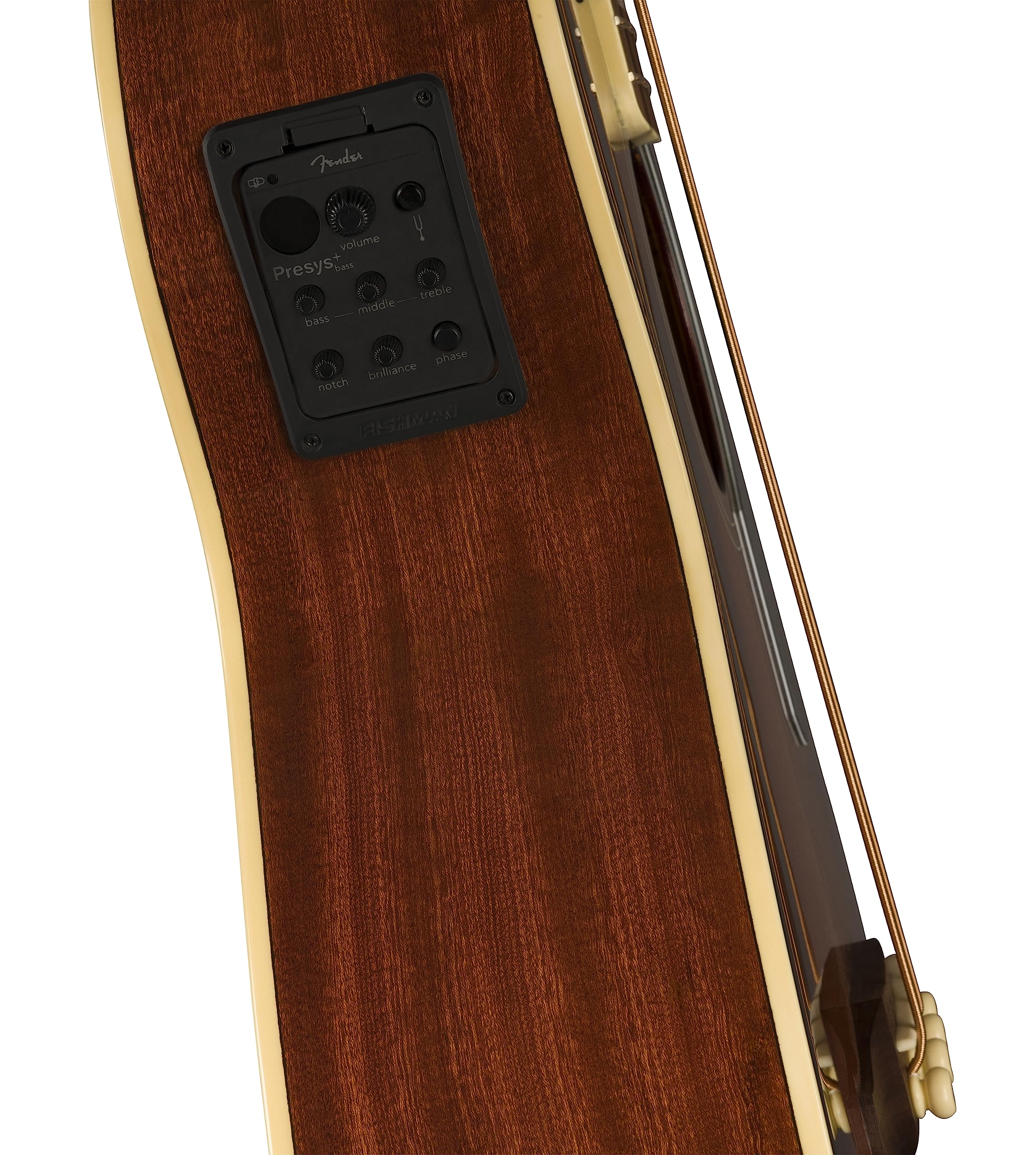 Fender Acoustic Bass Guitar, 4-String, Kingman V2 with Fishman Bass Acoustic Guitar Pickup with Tuner, Equalizer and Phase Contr