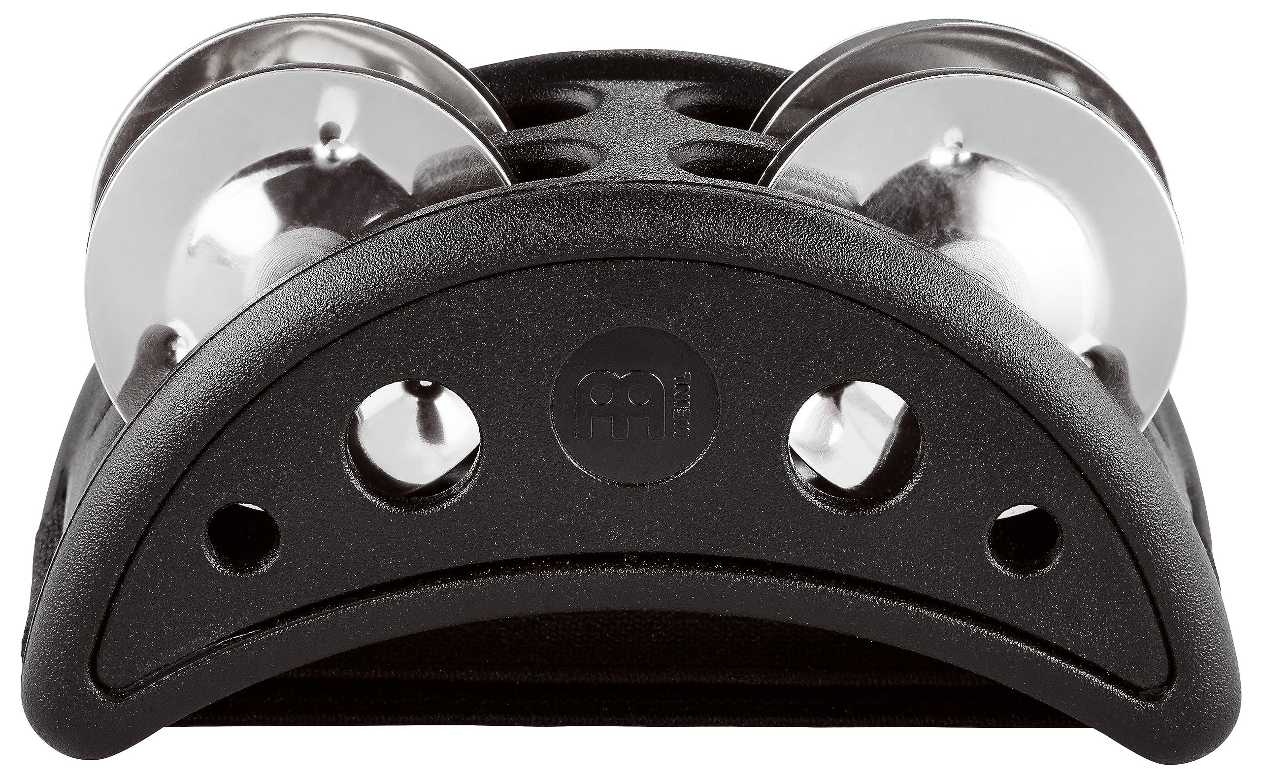 Meinl Percussion Compact Foot Tambourine with Stainless Steel Jingles-NOT Made in China-Accompaniment for Cajon Gigs, 2-Year War