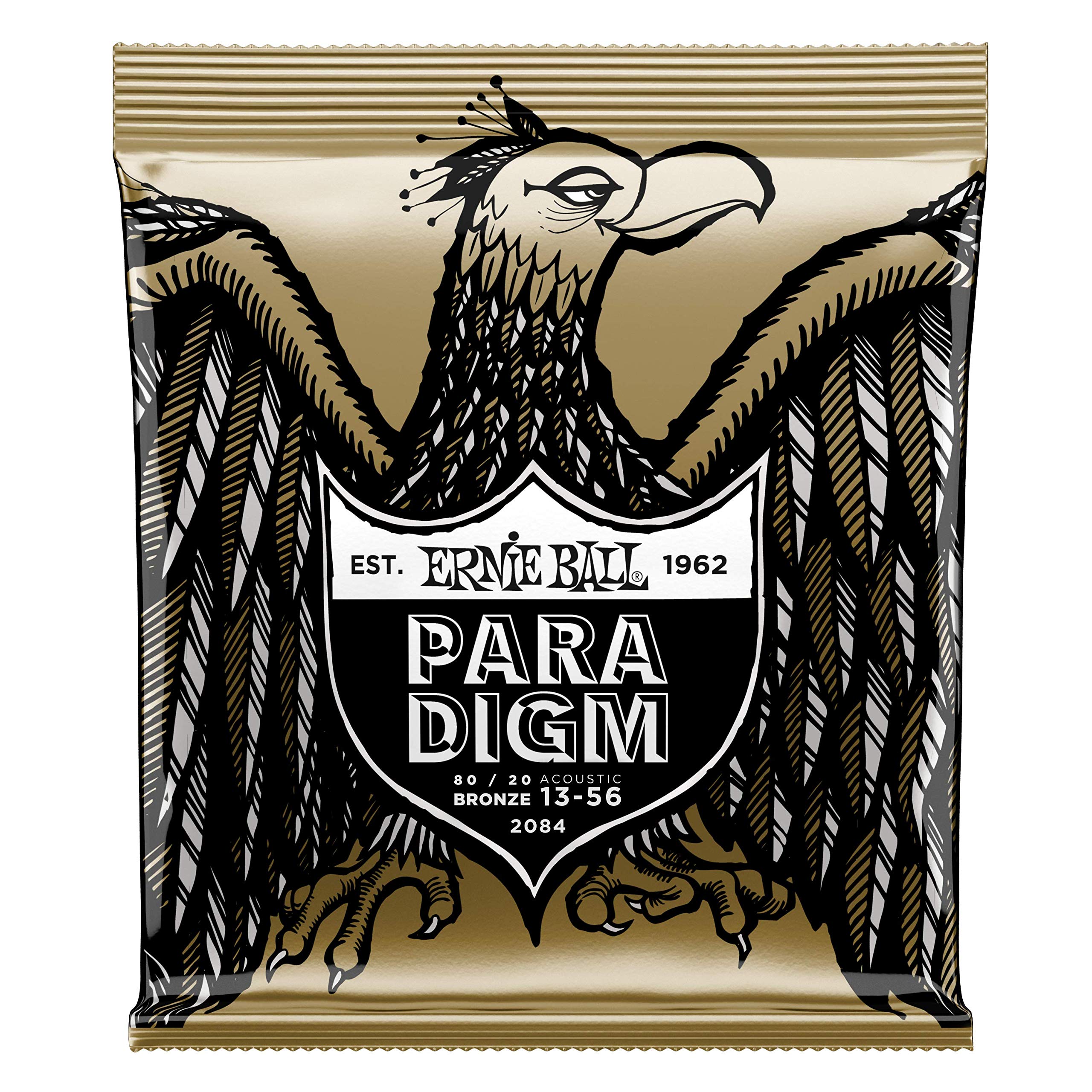 Ernie Ball Paradigm Medium 80/20 Bronze Acoustic Guitar Strings, 13-56 Gauge (P02084)