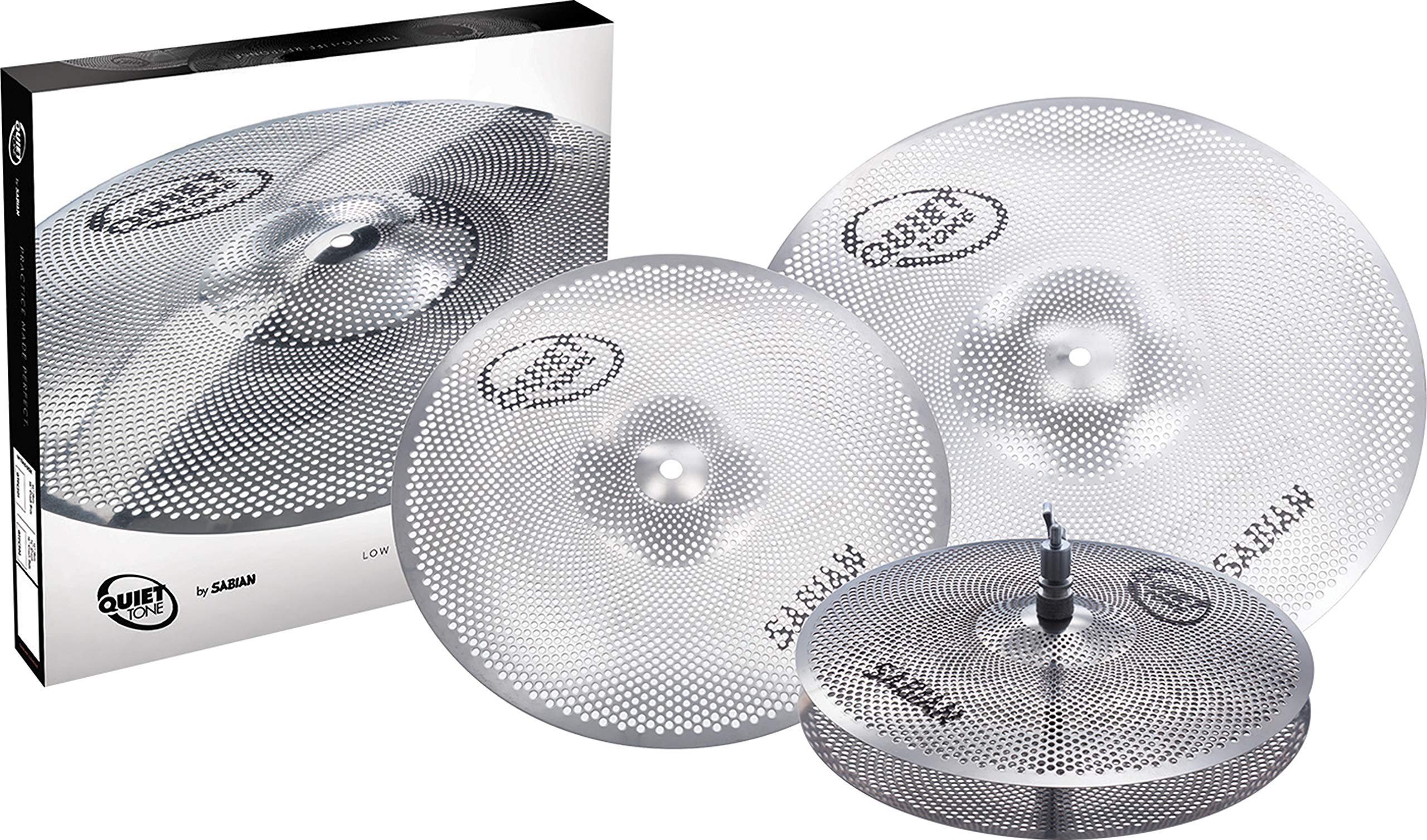SABIAN Quiet Tone Practice Cymbals Set Qtpc502