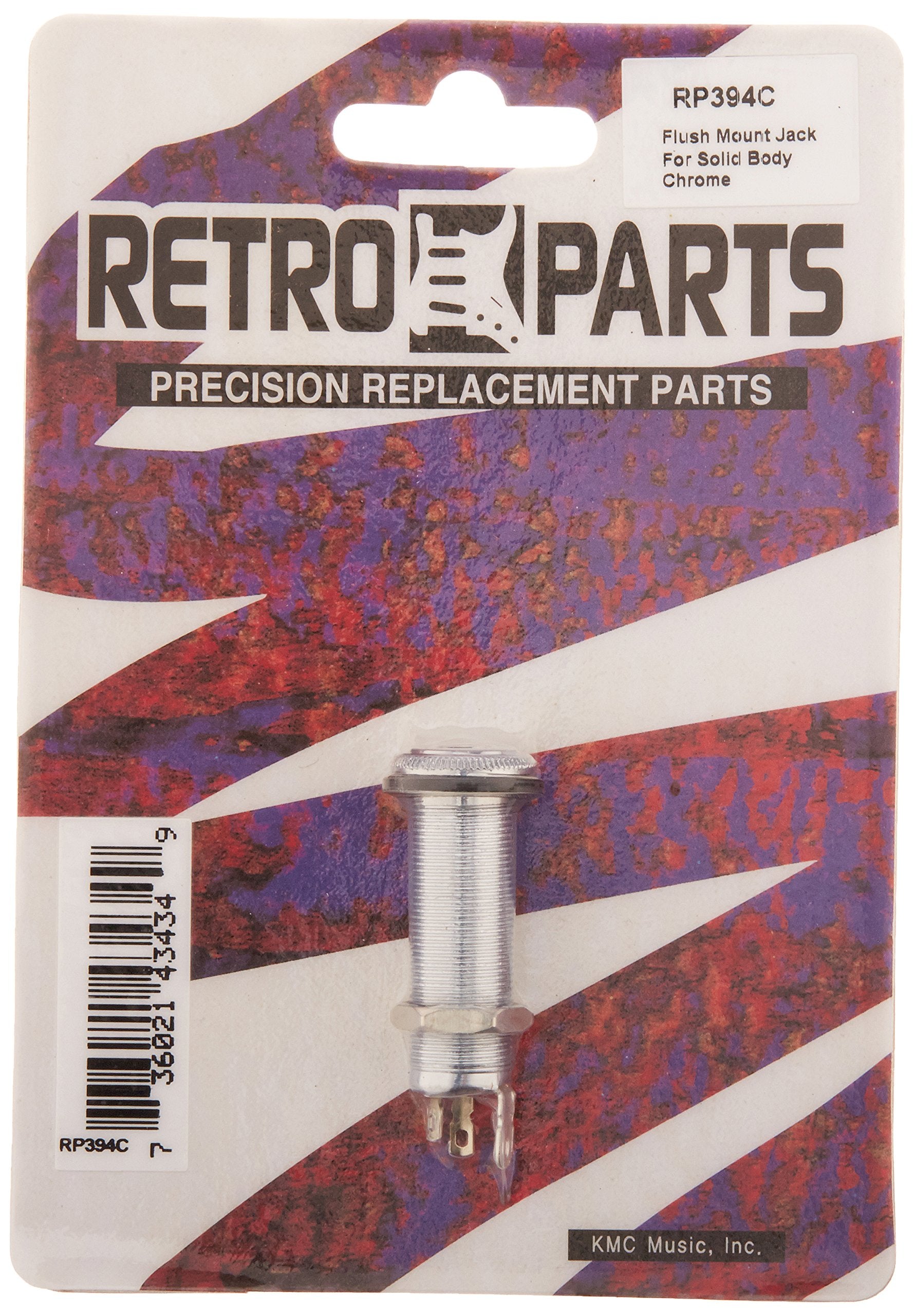 Retro Parts Rp394C Chrome End Pin Jack Solid Body Electric Guitar Part