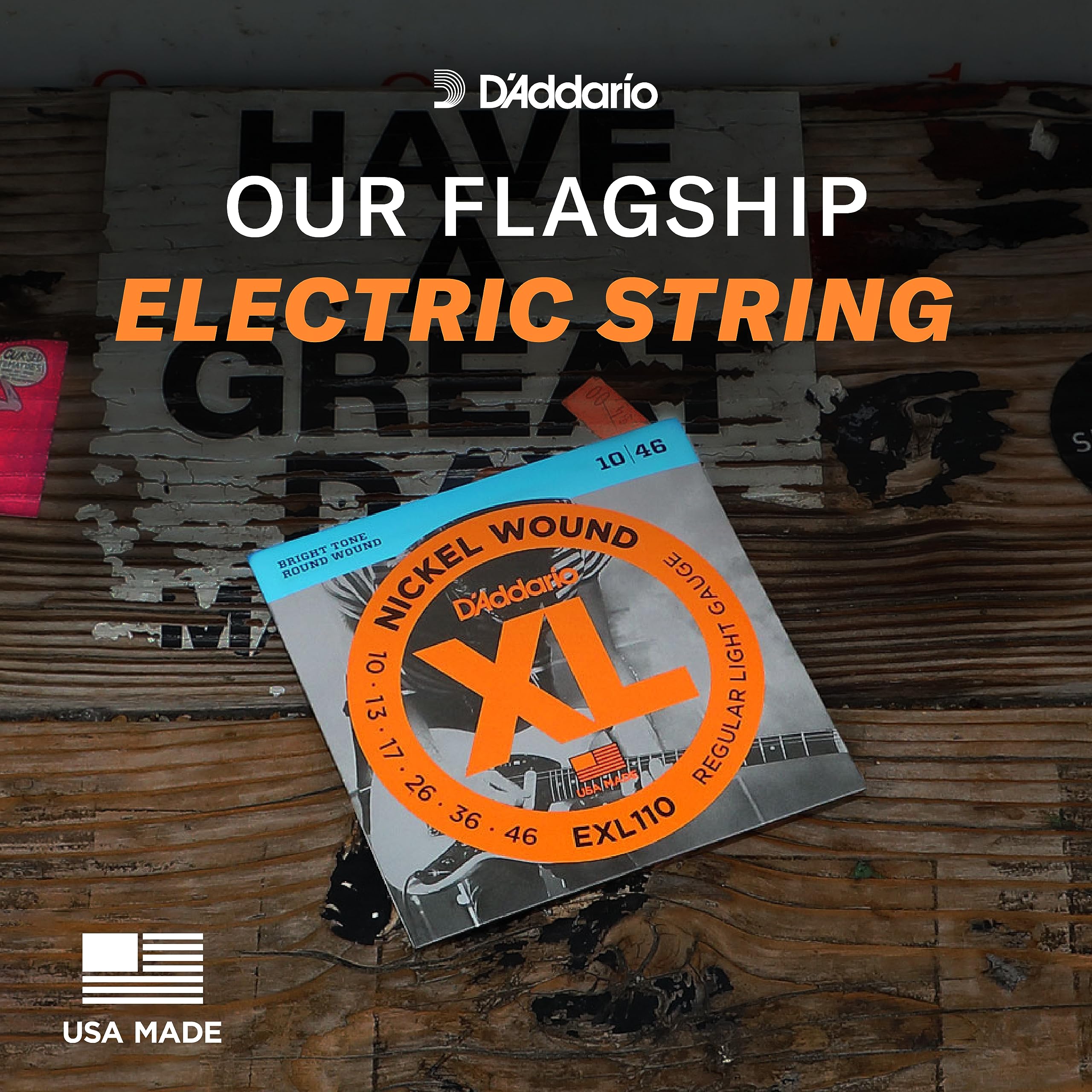 D'Addario Guitar Strings - XL Nickel Electric Guitar Strings - EXL115W - Perfect Intonation, Consistent Feel, Reliable Durabilit
