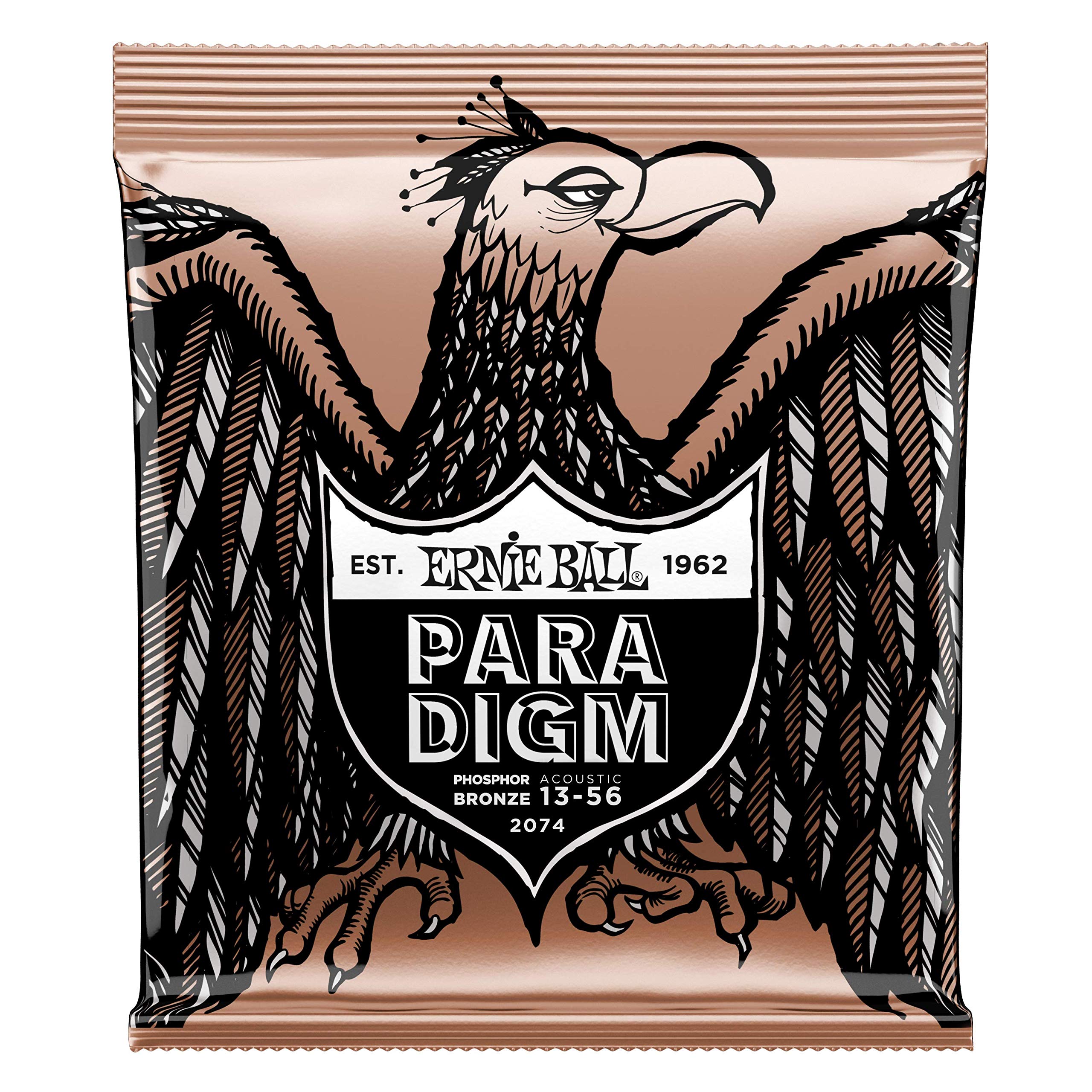 Ernie Ball Paradigm Medium Phosphor Bronze Acoustic Guitar Strings, 13-56 Gauge (P02074)