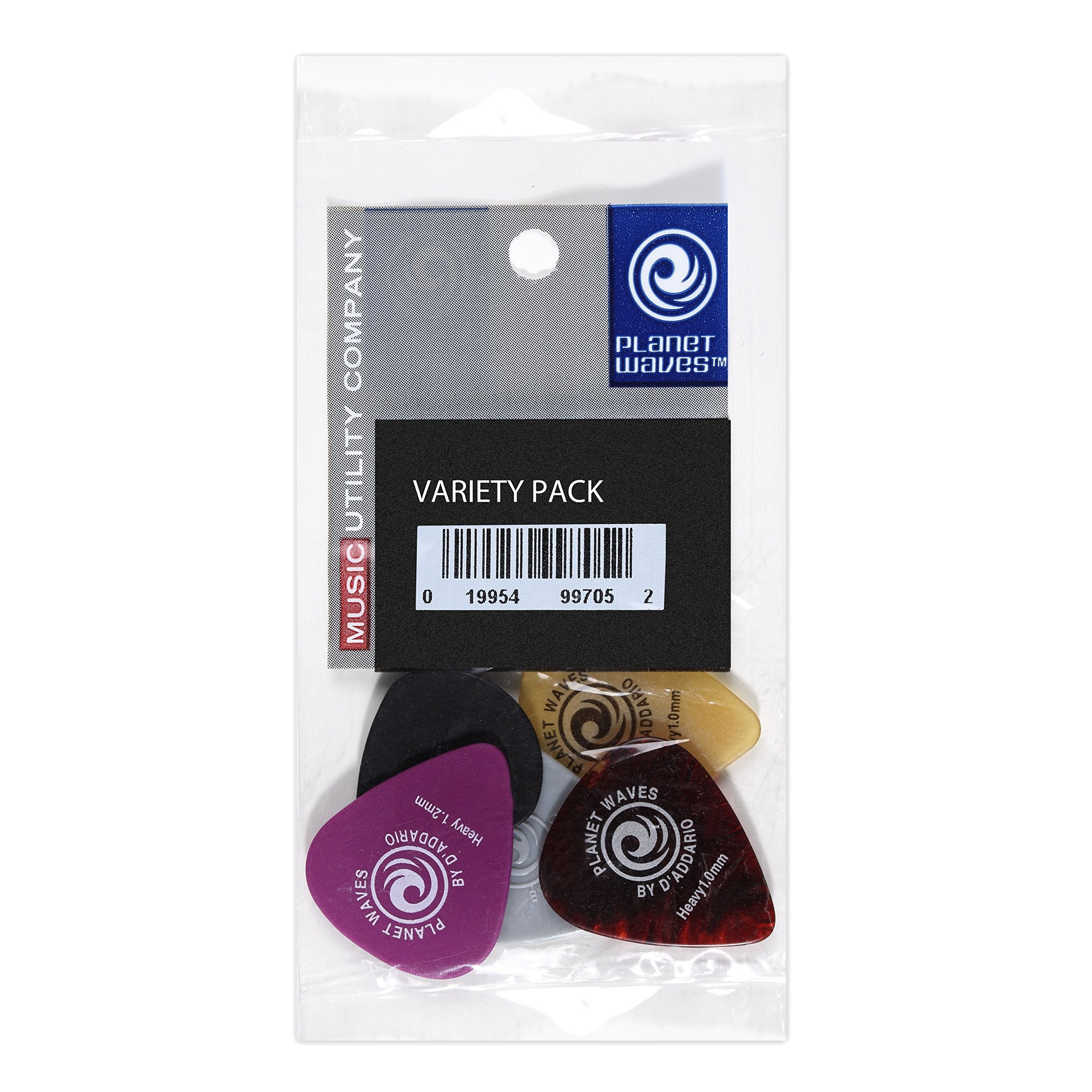 Planet Waves 1Xvp4-5 Assorted Guitar Picks, Medium, 5 Pack