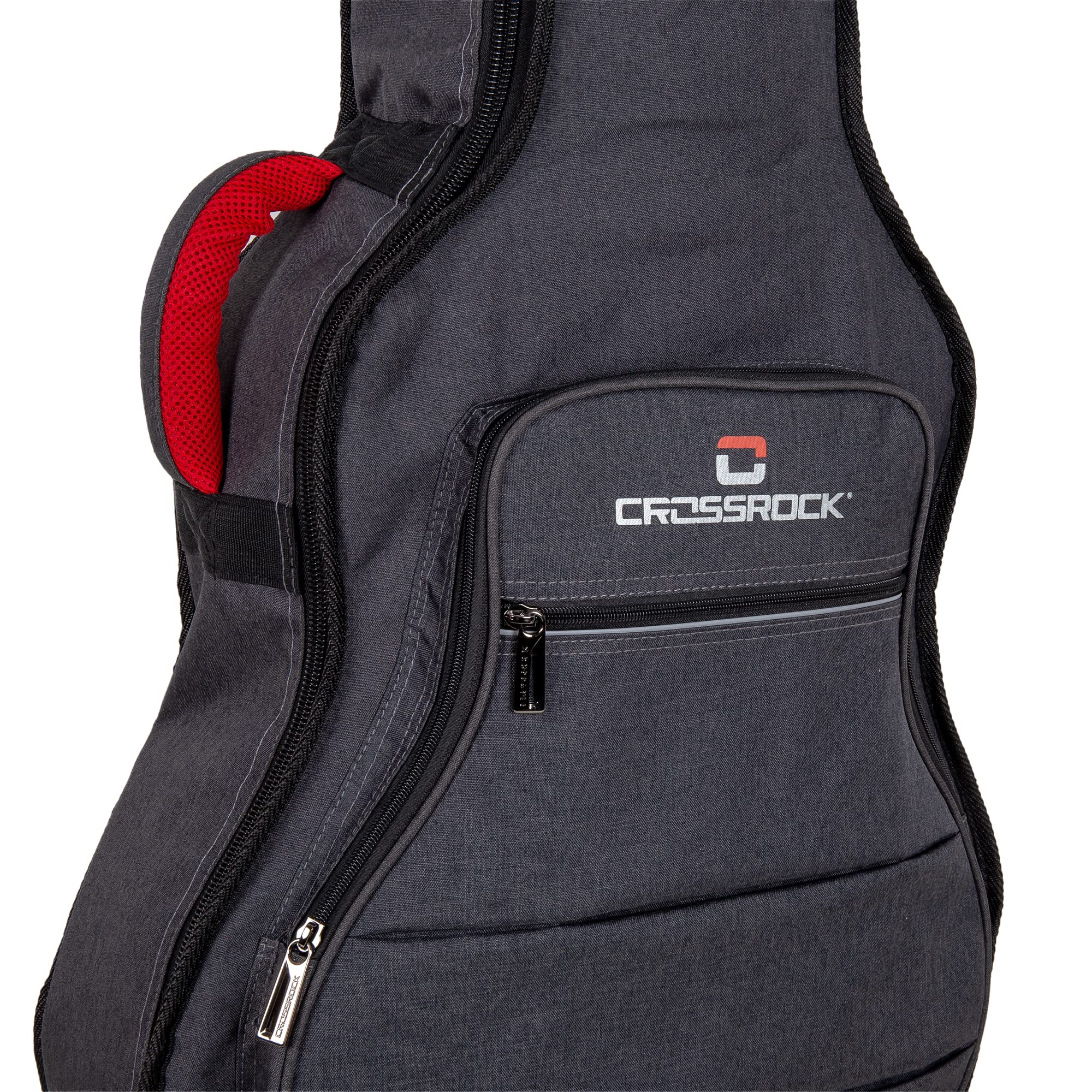 Crossrock 10mm Padded Backpack Bag for Jumbo Acoustic Guitars (CRSG107SBDG)