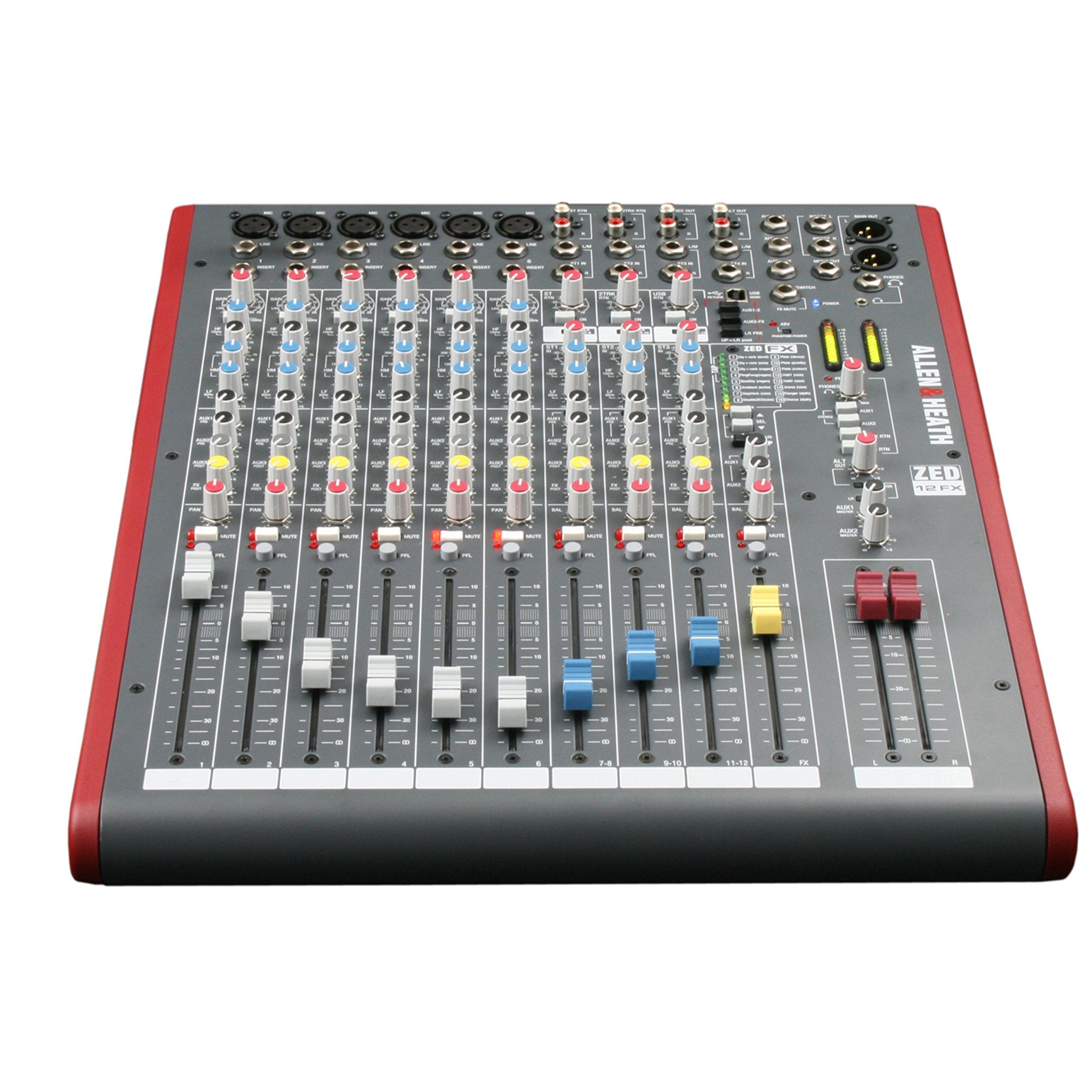Allen & Heath ZED12FX - Multipurpose Mixer with FX. 6 mono, 3 stereo channels (AH-ZED12FX)