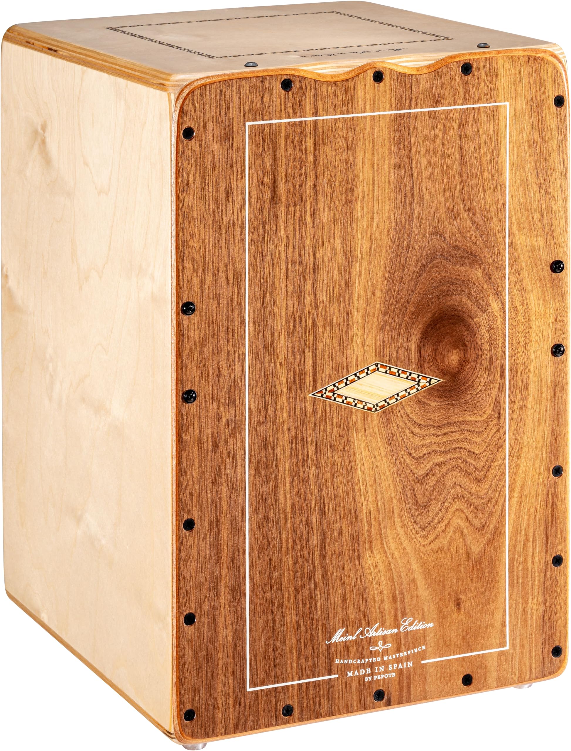Meinl Artisan String Cajon with Walnut Frontplate / Baltic Birch Body - MADE IN SPAIN - Cantina Line, 2-YEAR WARRANTY (AECLWN)