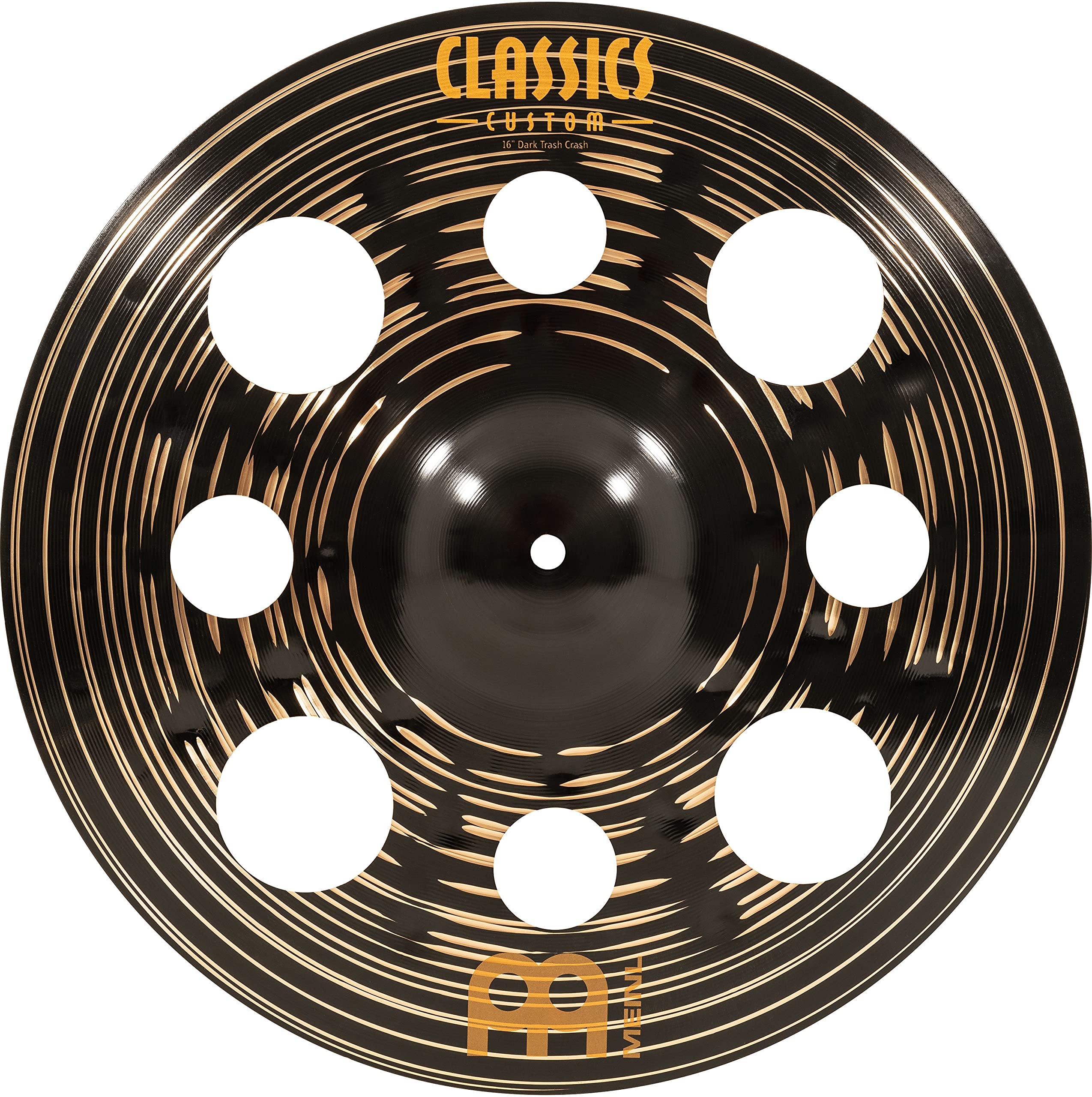 Meinl Cymbals Classics Custom Dark 16 Trash Crash Cymbal for Drum Set - Made in Germany - B12 Bronze, 2-Year Warranty (CC16DATRC