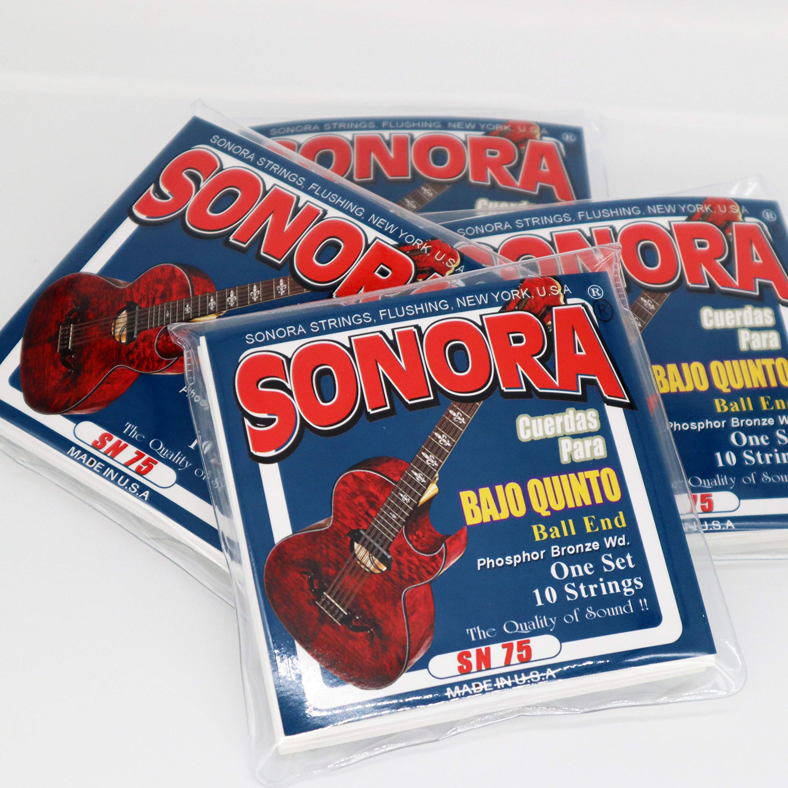 Made In USA, Sonora Strings SN75 G Bajo Quinto Phosphor Bronze Wound Ball End, The Quality of Sound