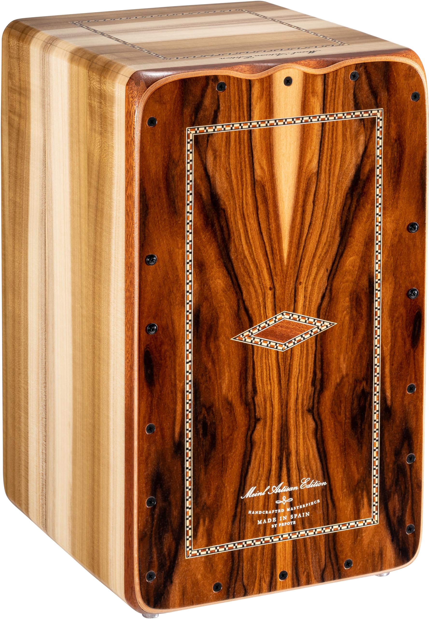 Meinl Artisan String Cajon with Brazilian Ironwood Frontplate / Solid Tulip Poplar Body - MADE IN SPAIN - Martinete Line, 2-YEAR