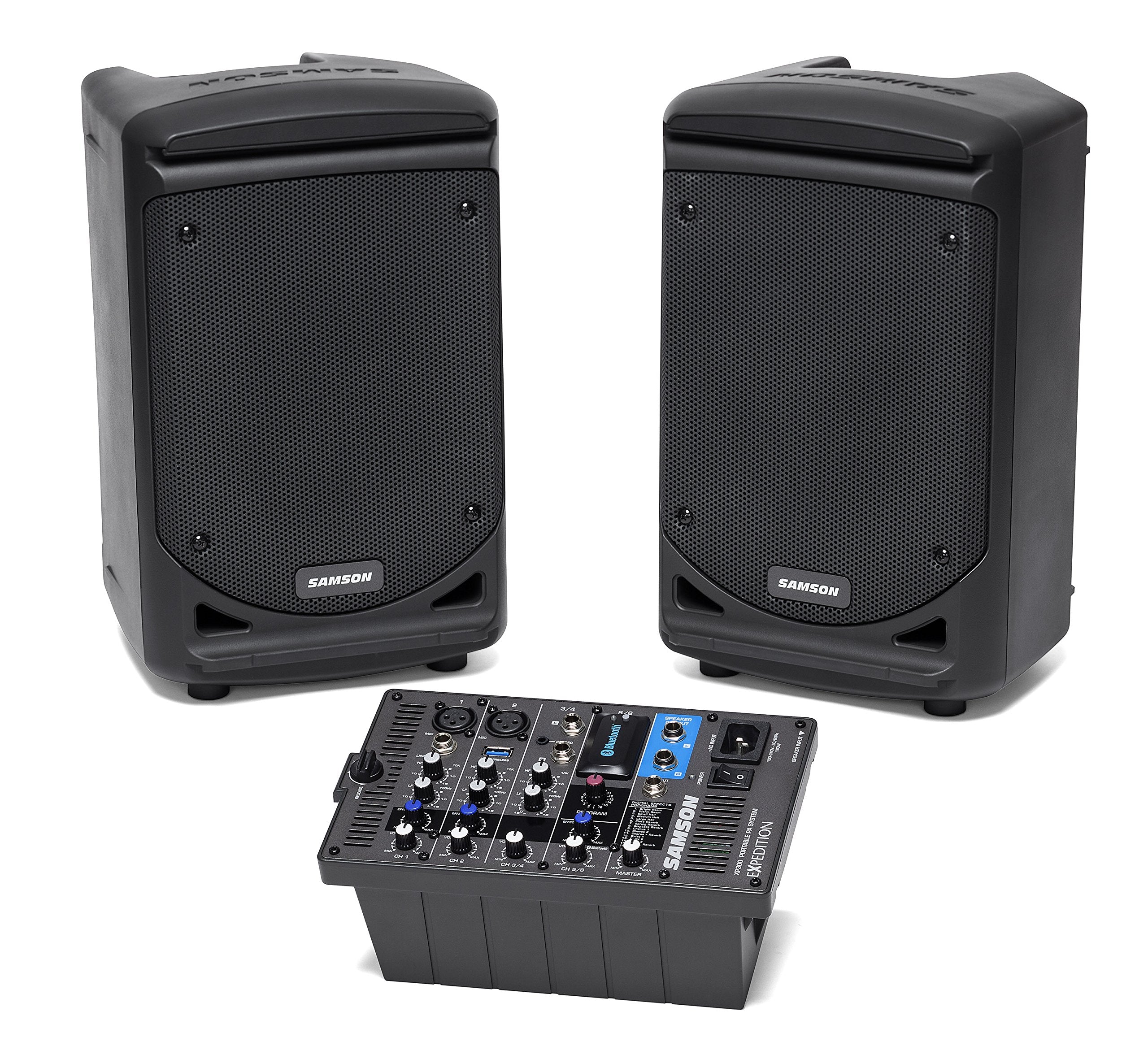 Samson Expedition XP300 6 2-Way 300W All-in-One Portable Bluetooth-Enabled Stereo PA System