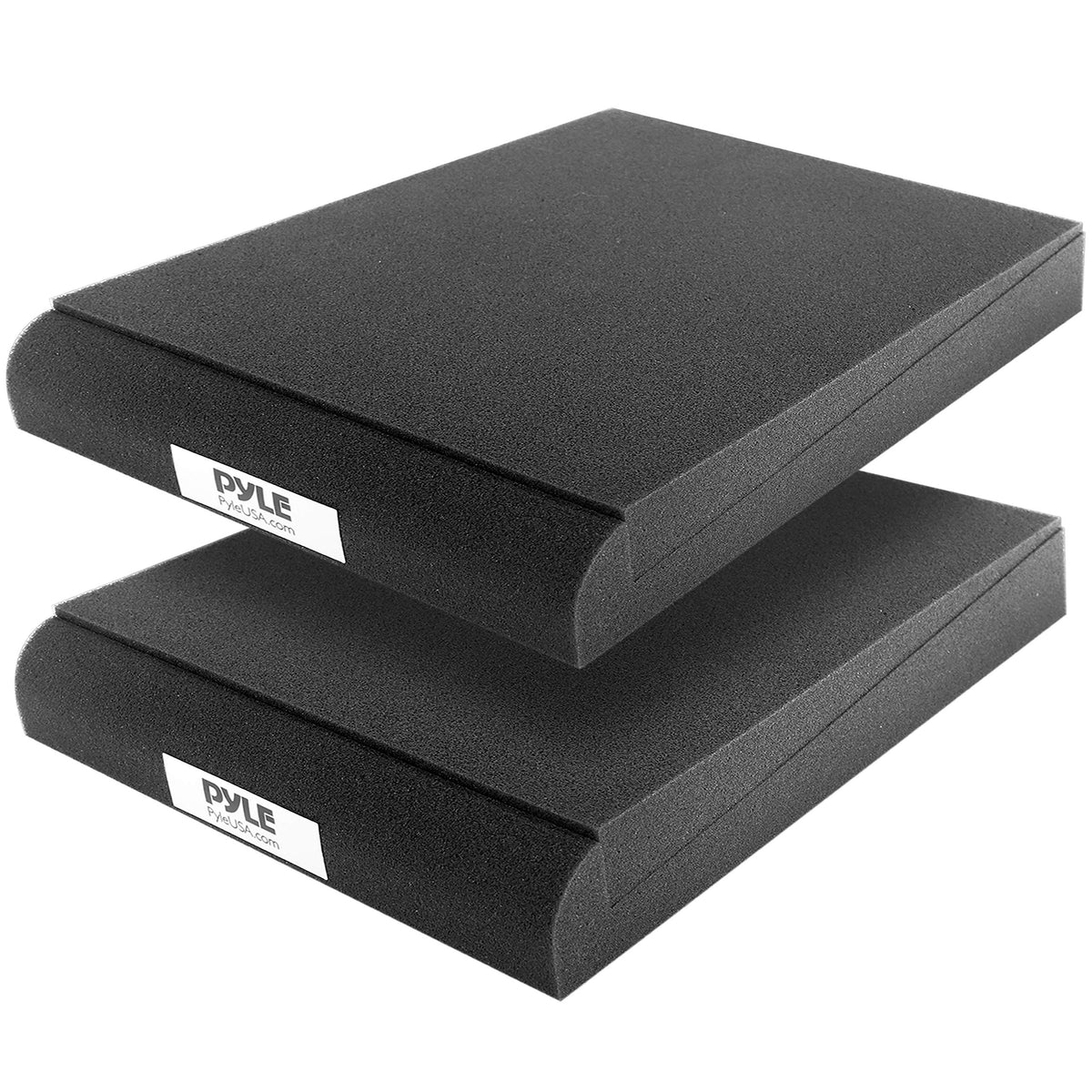 Pyle Sound Dampening Speaker Riser Foam - Audio Acoustic Noise Isolation Platform Pads Recoil Stabilizer For Studio Monitor, Sub