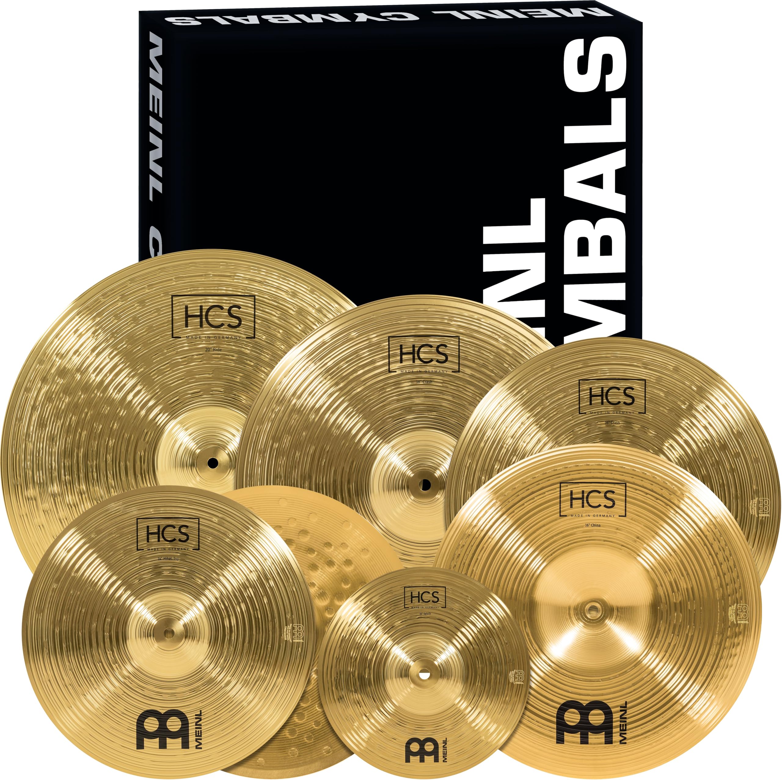 Meinl Cymbals, Pack, 35.56 Cm (14) Hi-Hat 45.72 Cm (18) Crash 40.64 Cm (6) Crash 50.8 Cm (20) Ride+10 Splash 40.64 Cm (16) China