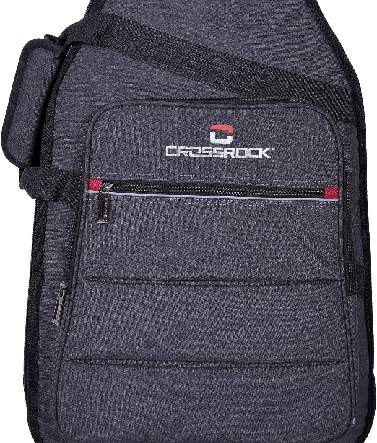 Crossrock CRSG107B Bass Guitar Bag, 10mm Padding, Backpack Available,Dark Grey (CRSG107BGR)