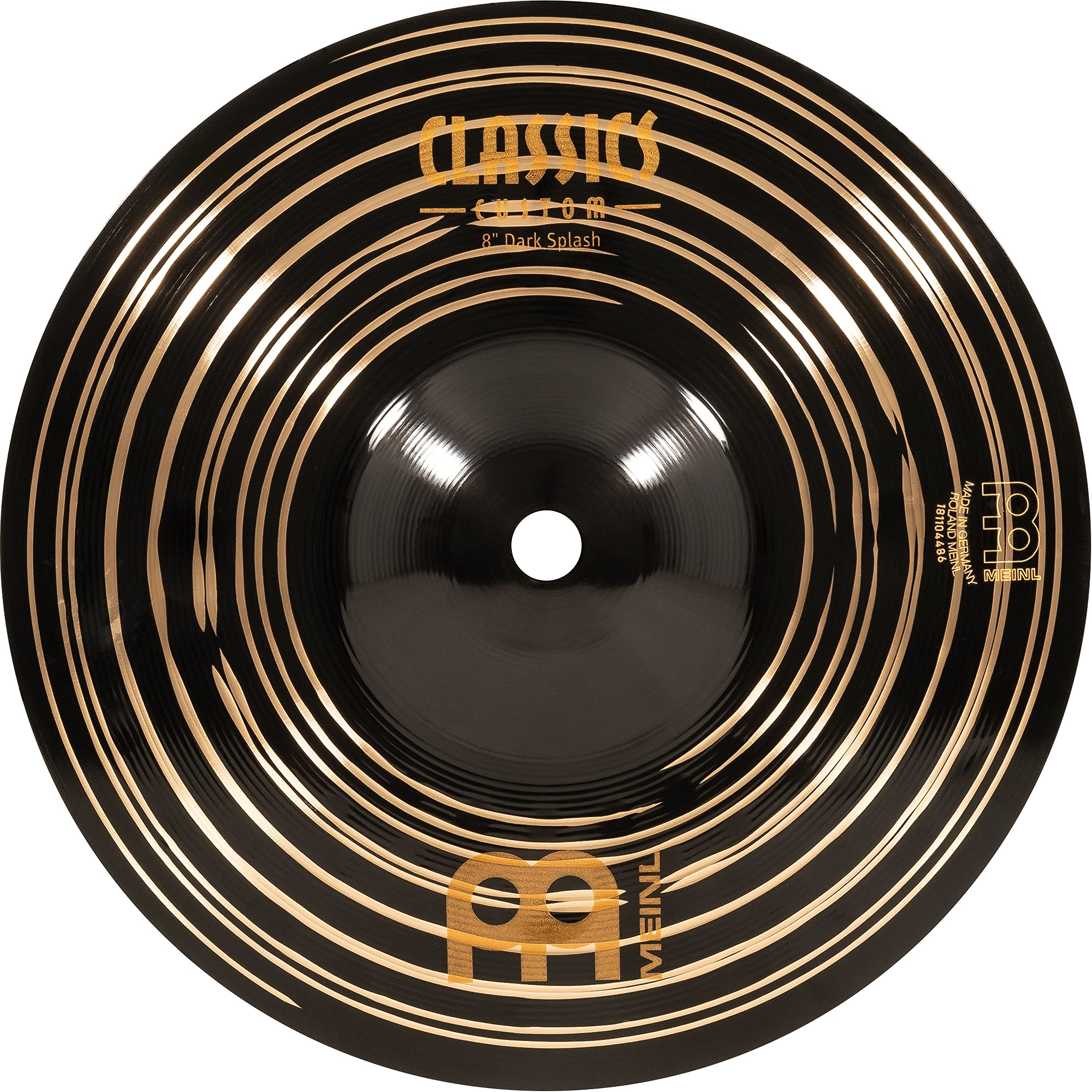 Meinl Cymbals Classics Custom Dark 8 Splash Cymbal for Drum Set - Made in Germany - B12 Bronze, 2-Year Warranty (CC8DAS)