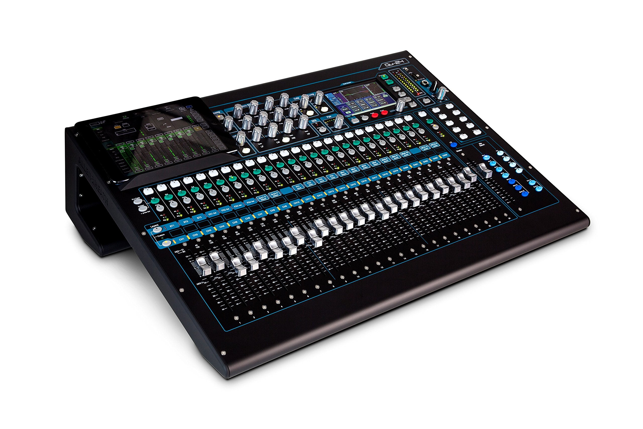 Allen & Heath QU-24C 30 In/24 Out Compact Digital Mixer, Chrome Edition