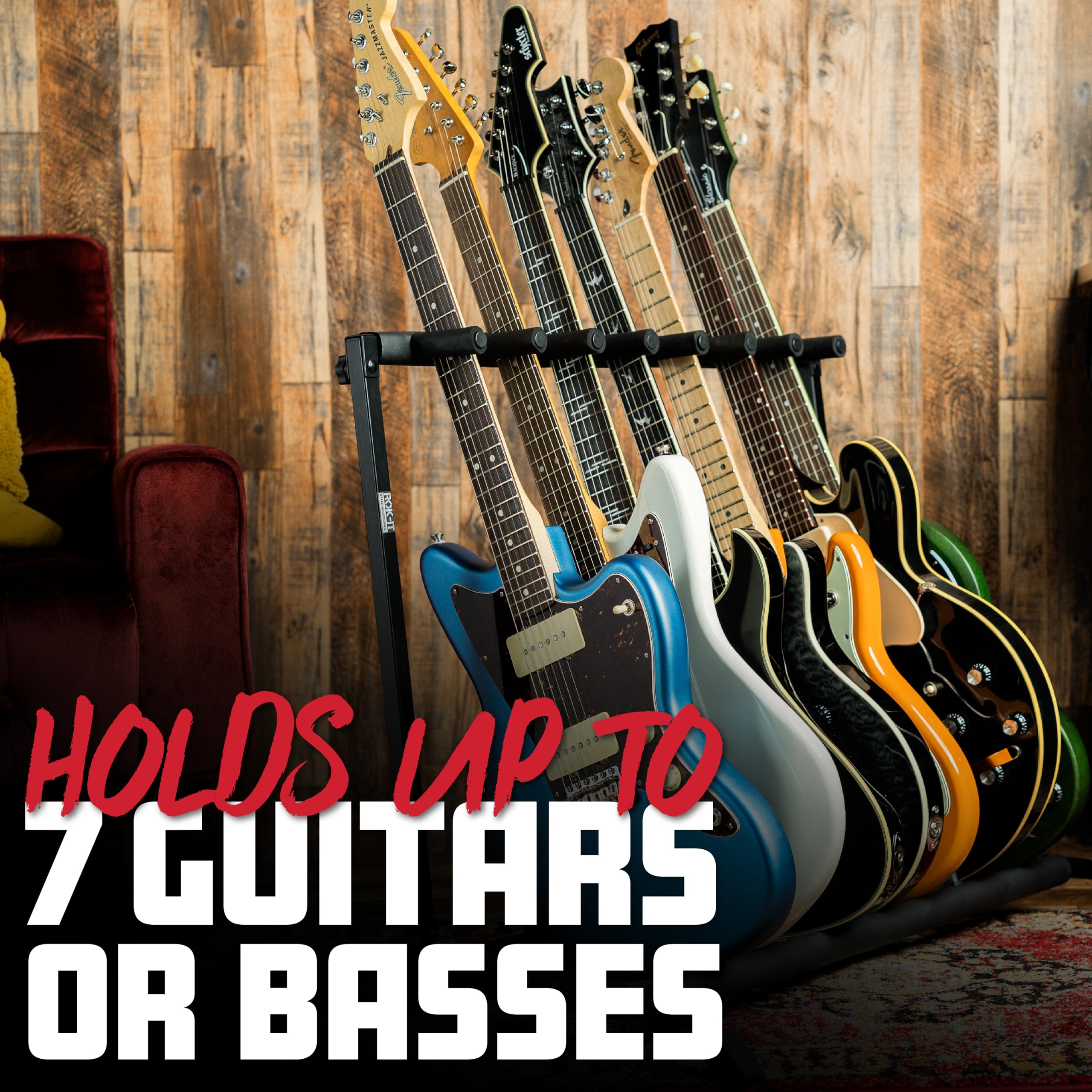 Rok-It 7-space Folding Guitar Rack
