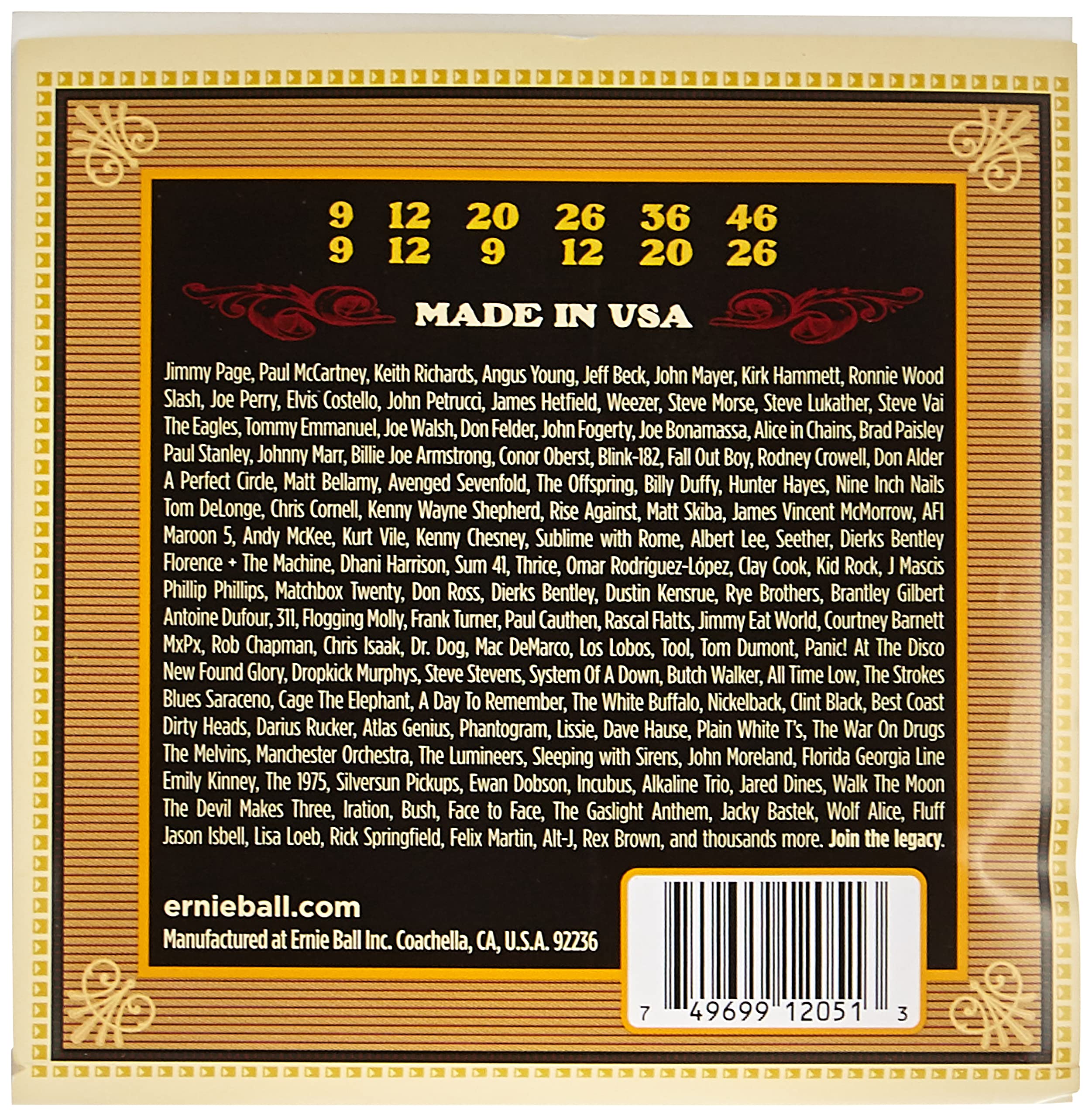 Ernie Ball Earthwood Silk and Steel 12-String Soft Acoustic Guitar Strings, 9-49 Gauge (P02051)