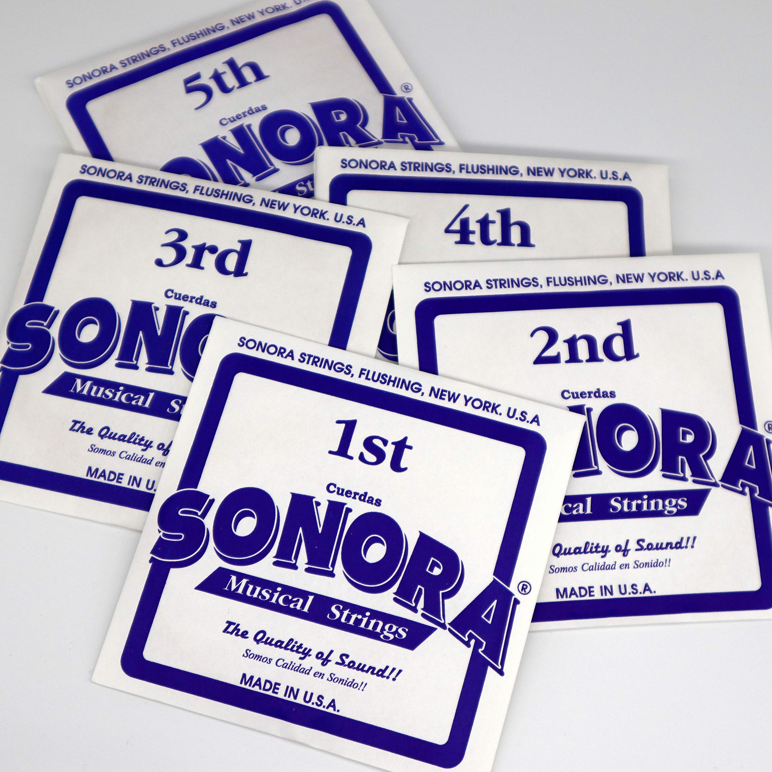 Made In USA, Sonora Strings SN75 G Bajo Quinto Phosphor Bronze Wound Ball End, The Quality of Sound