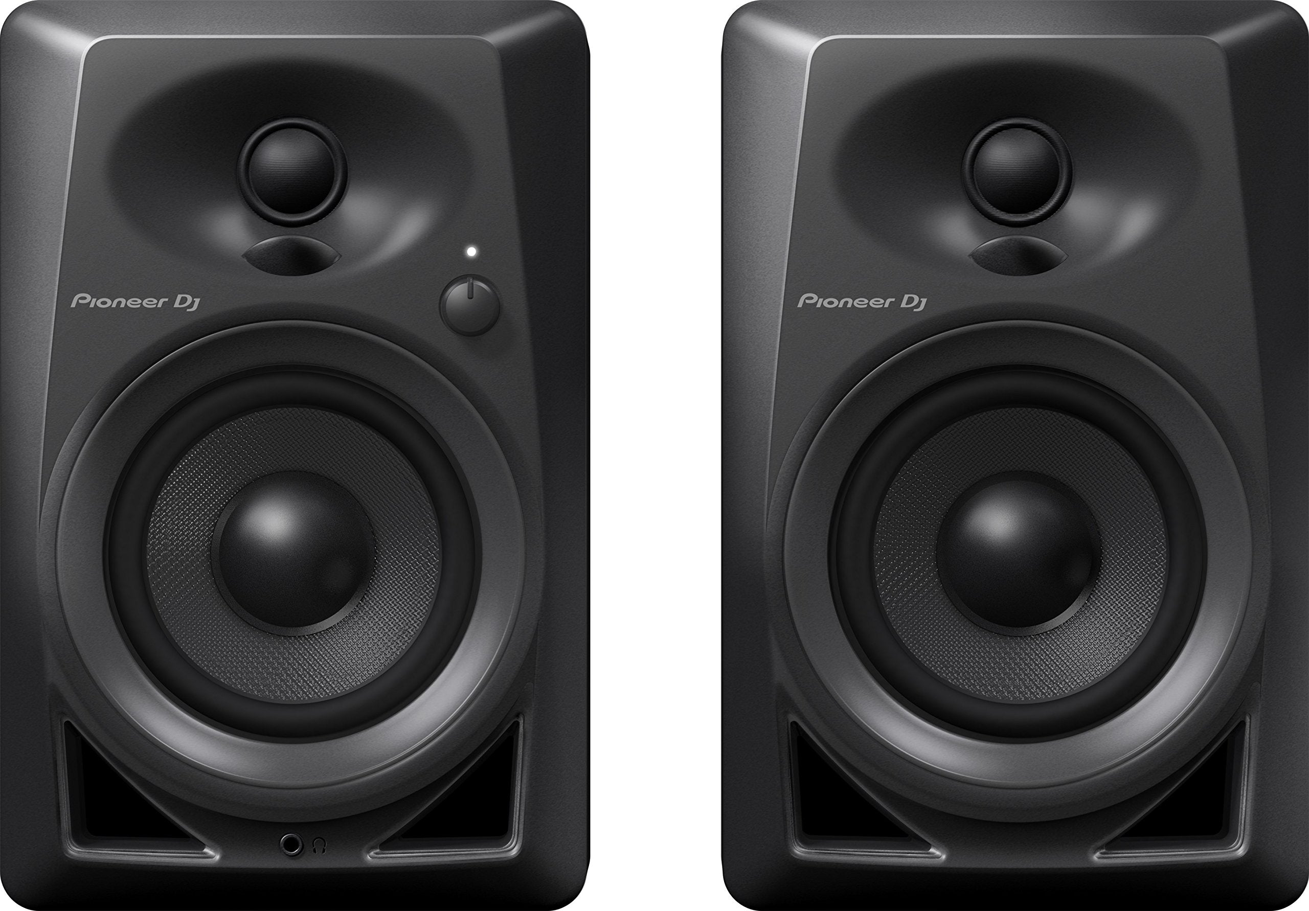 Pioneer DJ DM-40 - 21W 4 Two-Way Active Monitor - Black (Pair)
