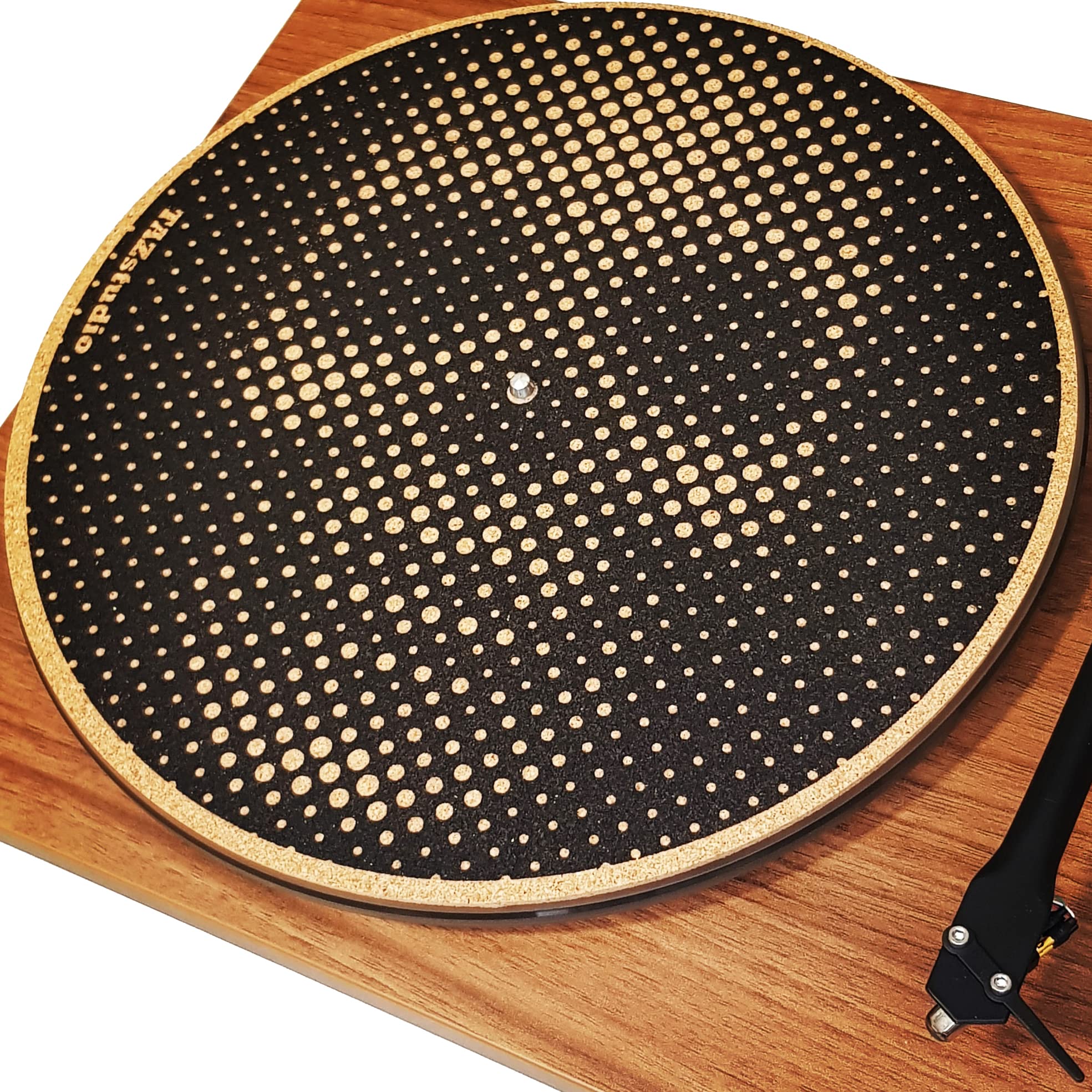 TazStudio Premium slipmat - Cork Turntable Mat [4mm Thick] for Better Sound Support on Vinyl LP Record Player - Cork mat Origina