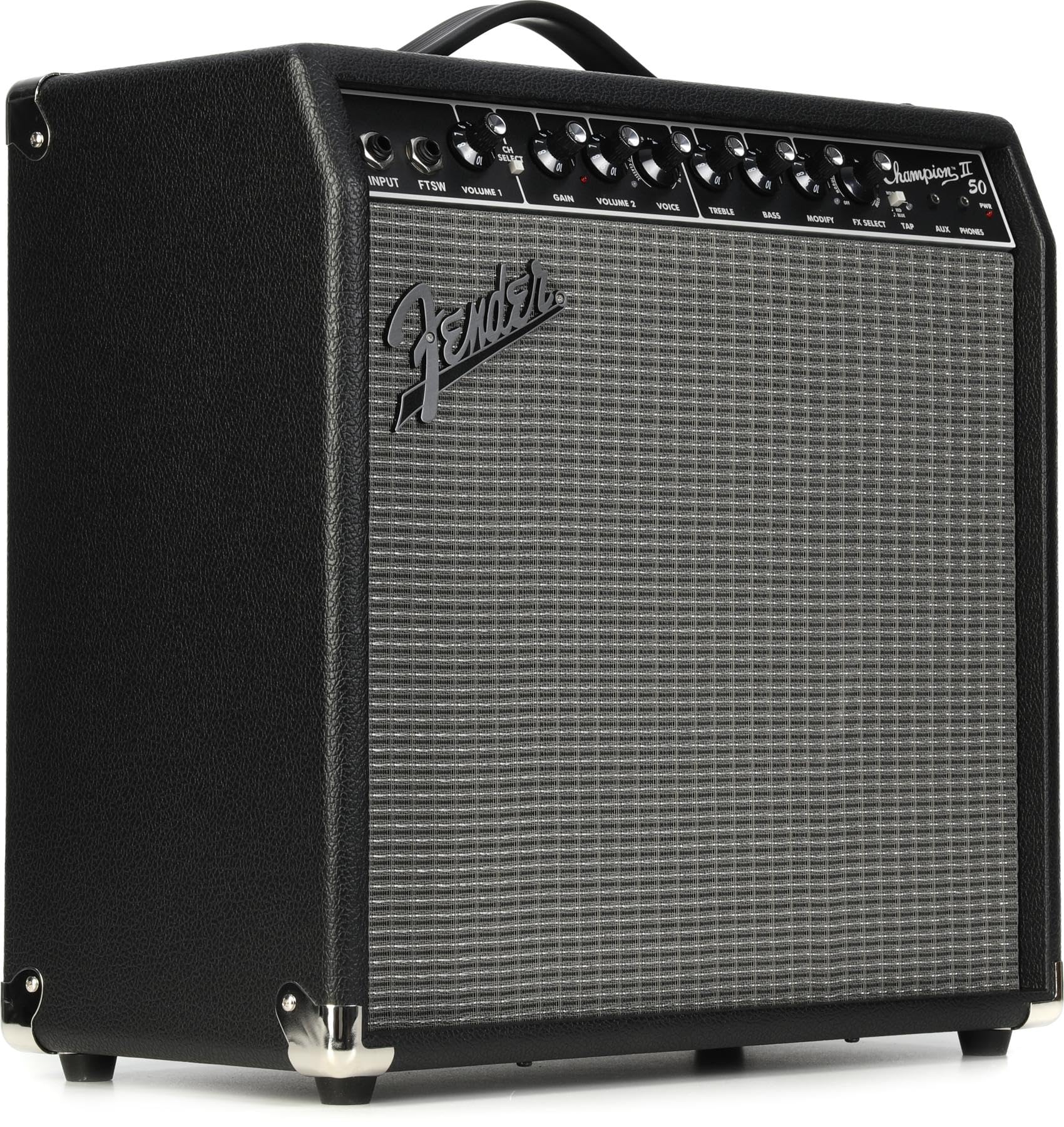 Fender Champion Ii 50 Guitar Amp, 50 Watts, With 2-Year Warranty, Features 12 Built-In Effects Models