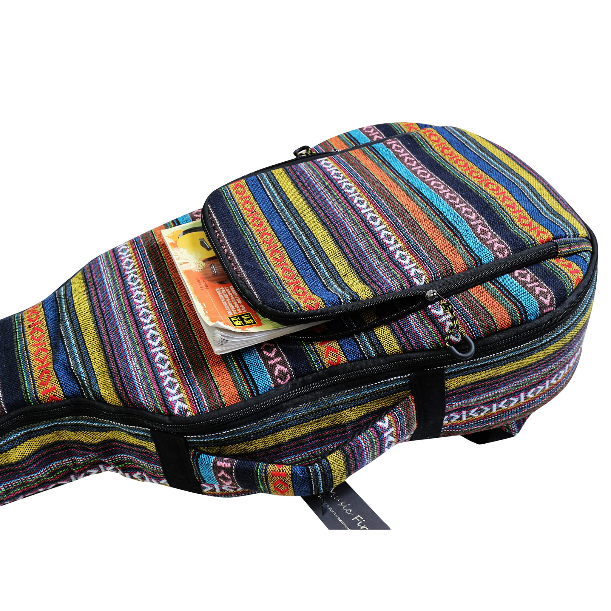 MUSIC FIRST Original Design 0.9'' (23mm) Thick Padded Country Style Guitar Case, Guitar Bag, Guitar Soft Case. (FIT FOR 40~41 in