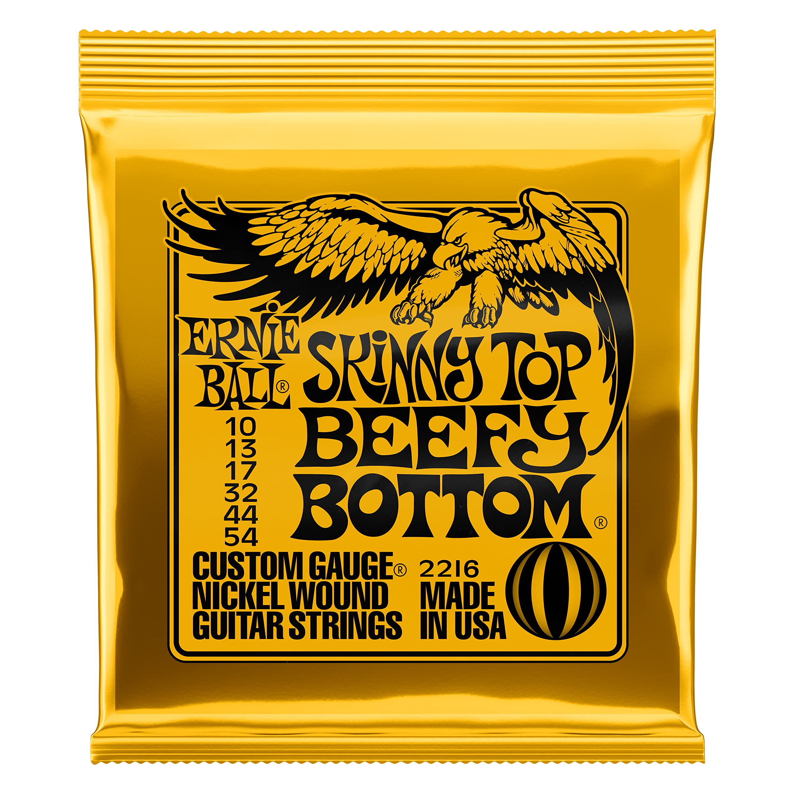 Ernie Ball Skinny Top Beefy Bottom Slinky Nickel Wound Electric Guitar Strings - 10-54 Gauge