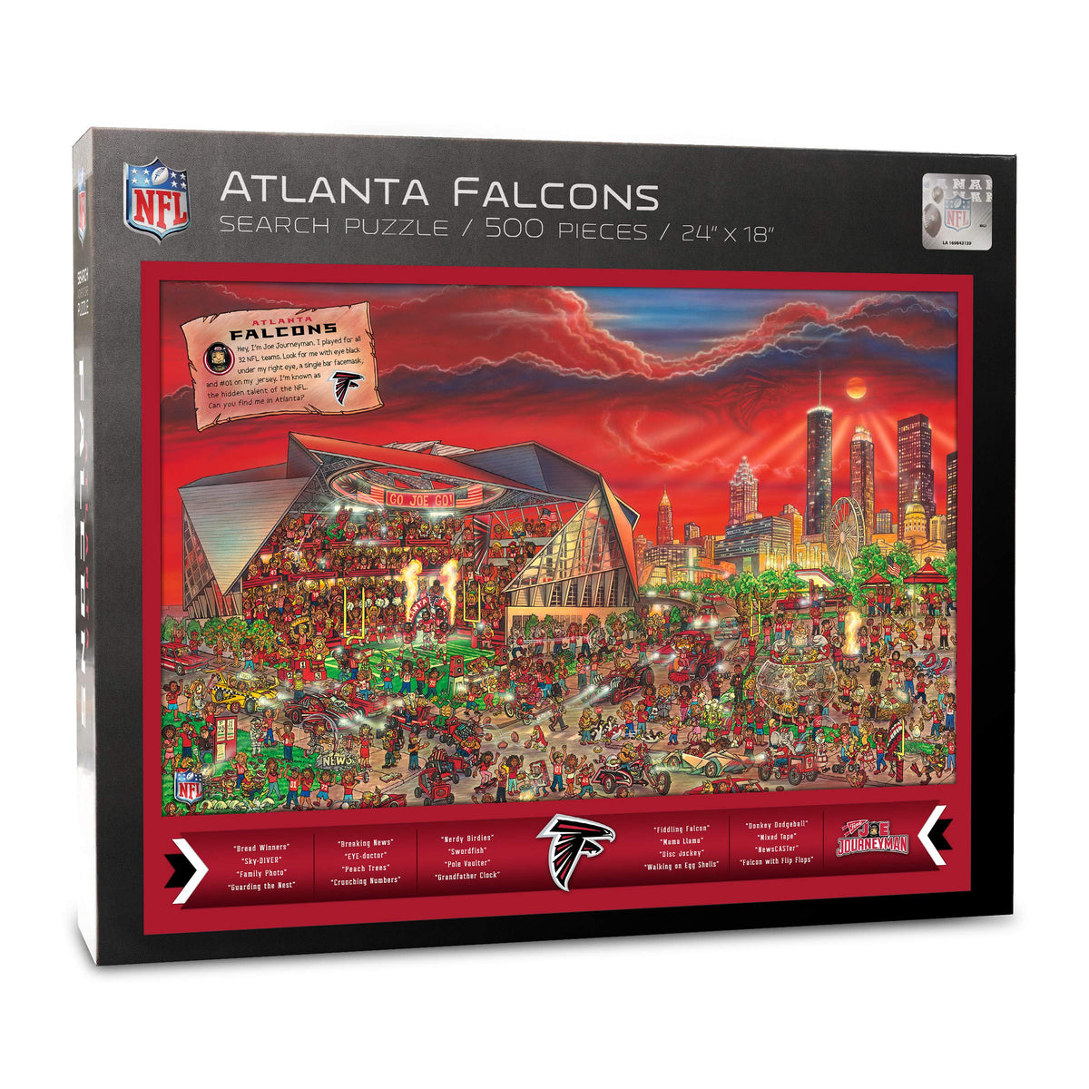 Youthefan Nfl Joe Journeyman 18 X 24 500-Piece Team Puzzle