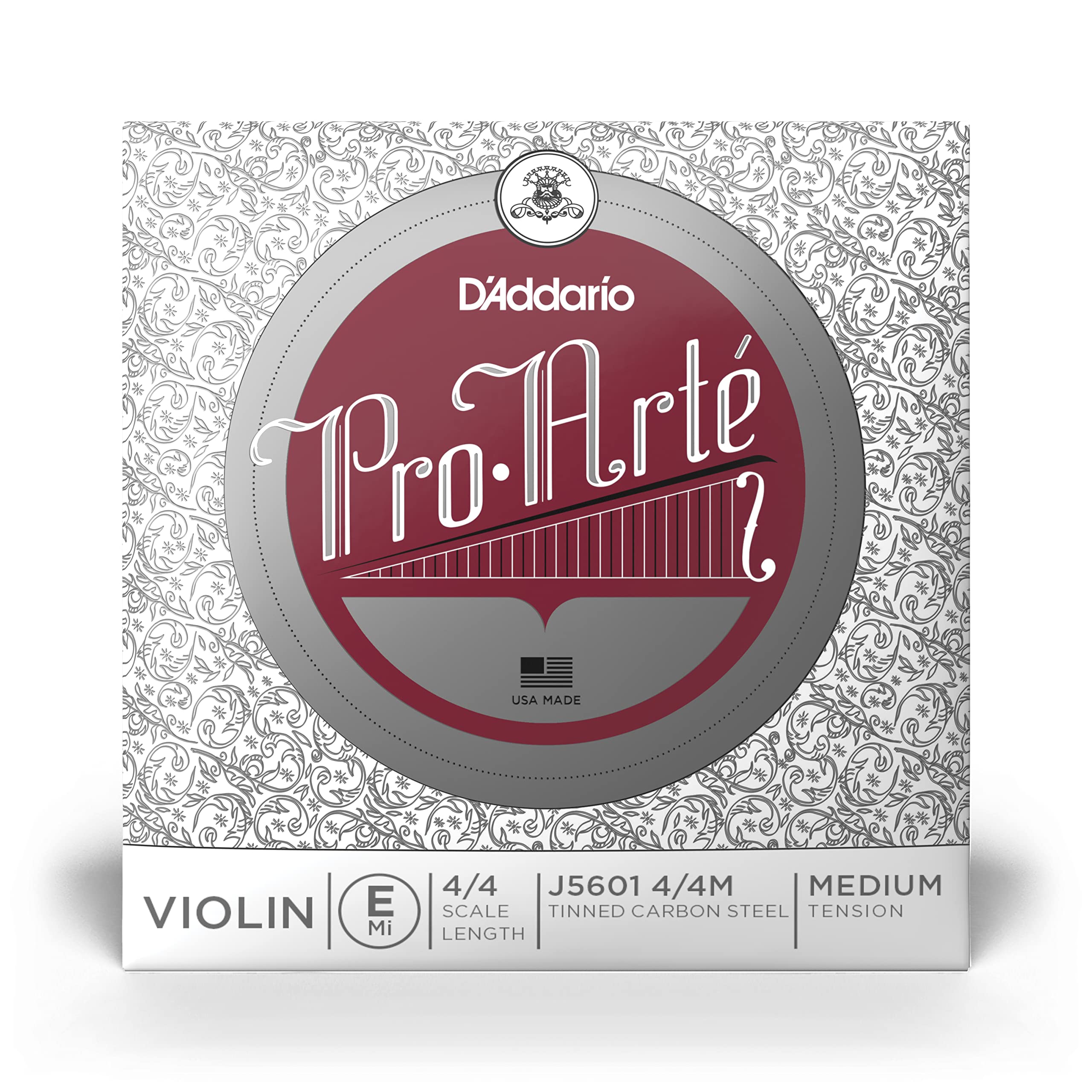 DAddario J5601 4/4M Pro-Arte Nylon violin Strings, Medium