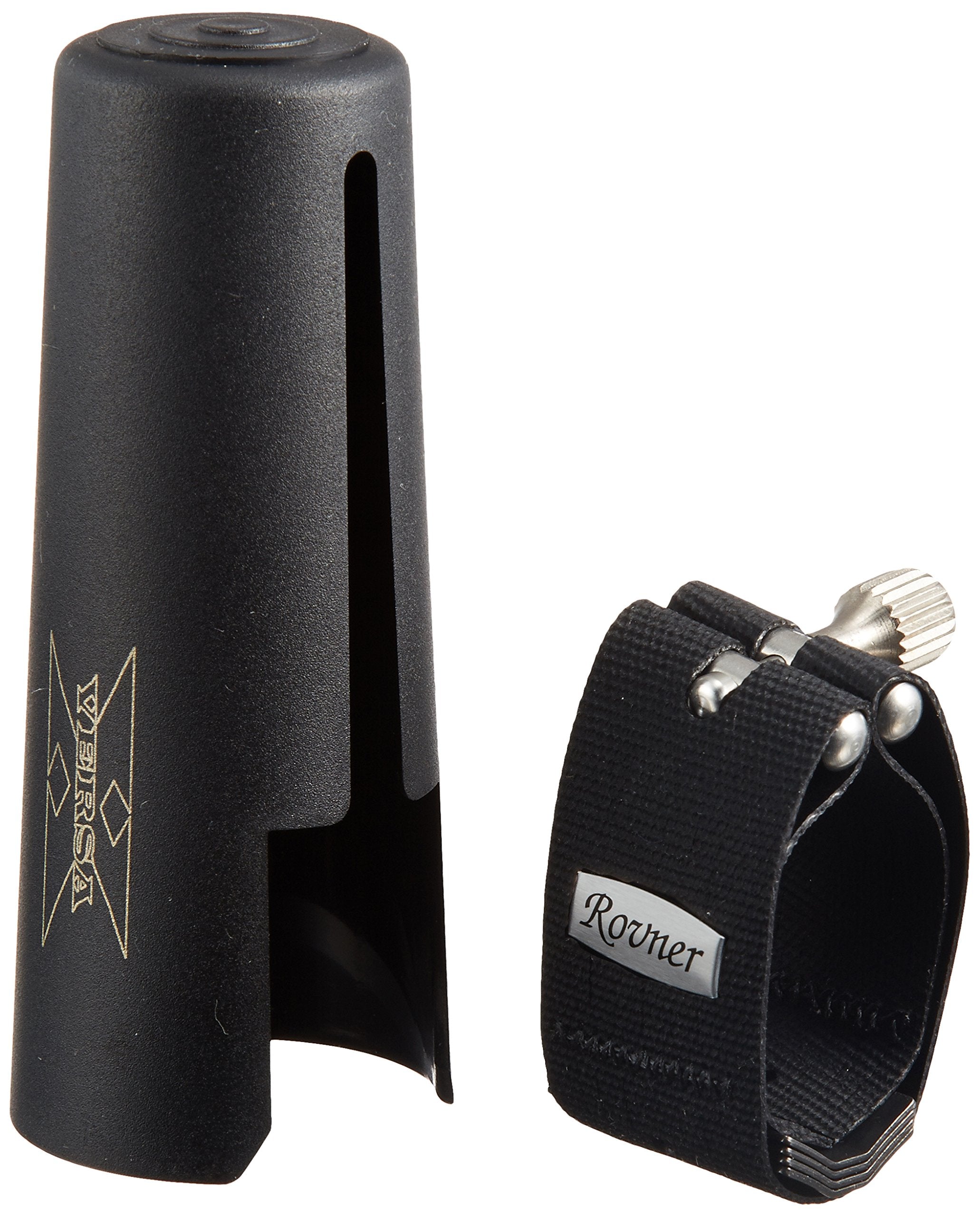 Rovner Ligature & Plastic Cap for Bass Clarinet - Versa X Ligature for Hard Rubber Mouthpiece (X-3RL)