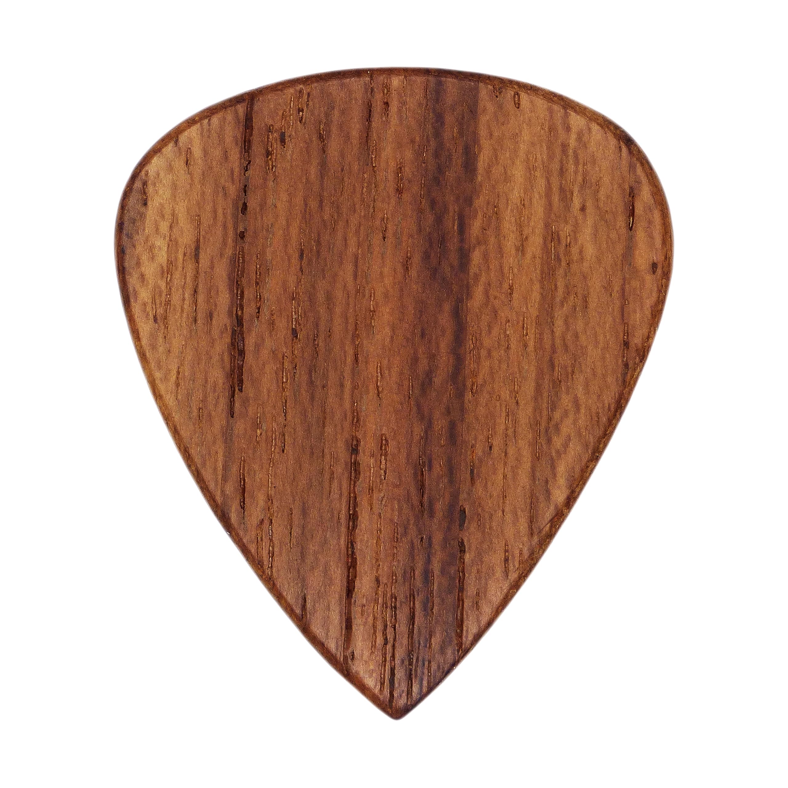 Teak Wood Guitar Or Bass Pick - 1.5 Mm Heavy Gauge - 351 Shape - Natural Finish Handmade Specialty Exotic Plectrum - 6 Pack New