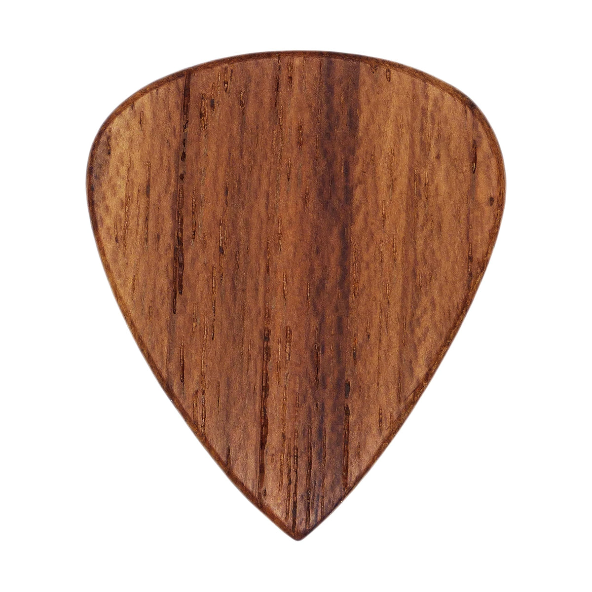 Teak Wood Guitar Or Bass Pick - 1.5 Mm Heavy Gauge - 351 Shape - Natural Finish Handmade Specialty Exotic Plectrum - 1 Pack New