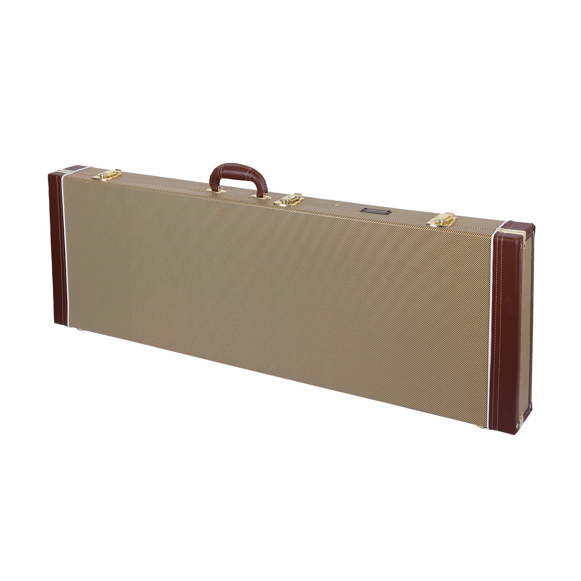 Crossrock Hardshell Wood Case for Jazzmaster/Jaguar Style Electric Guitars-Vinyl Tweed(CRW620JMTW)