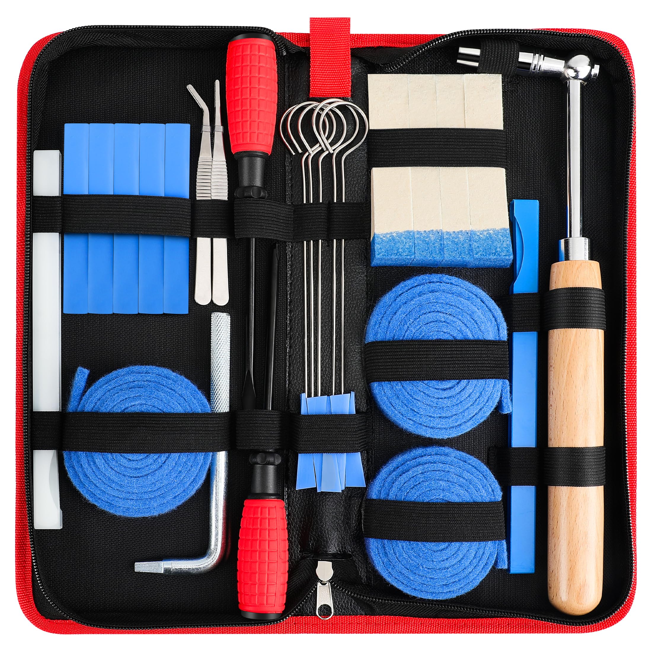 CONCHACIELO Professional Piano Tuning Kit: Universal Piano Tuning Tools Kit Set with Portable Case,Tuning Wrench, Wrench Fastene