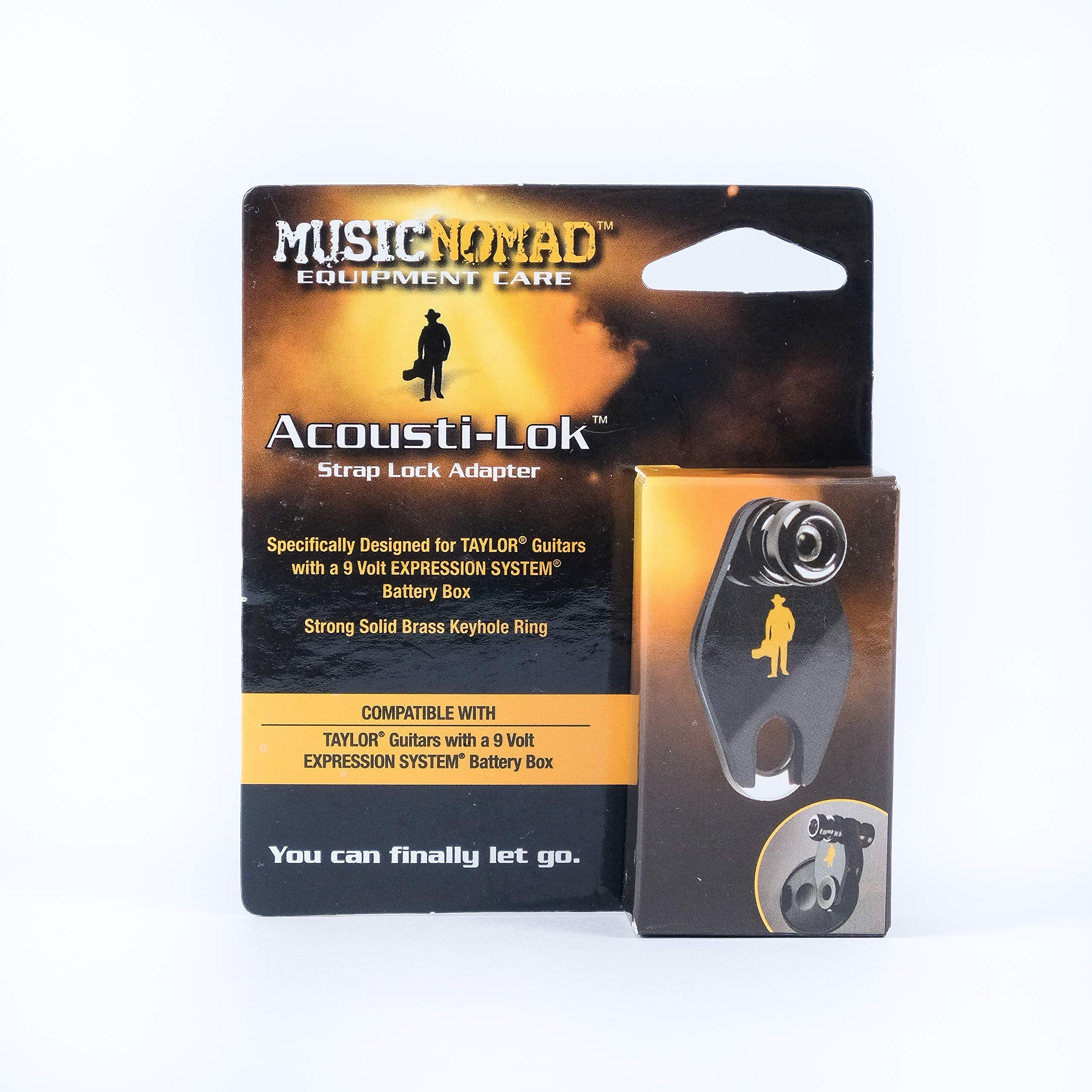 MusicNomad Acousti-Lok Strap Lock Adapter for Taylor Guitars with a 9 Volt Expression System Battery Box (2007+) (MN272)