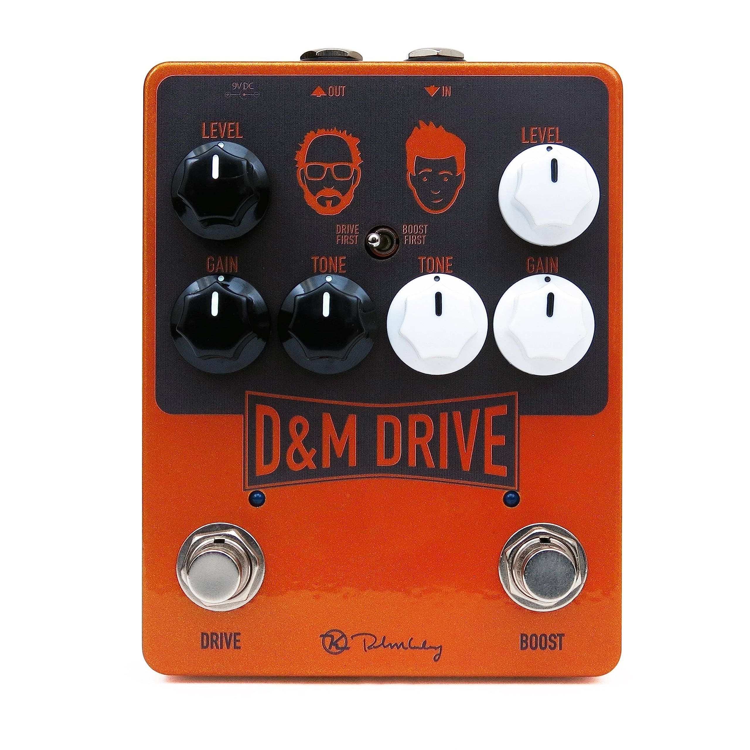 Keeley D&M Drive Overdrive and Boost Pedal, Orange (KDMDrive)