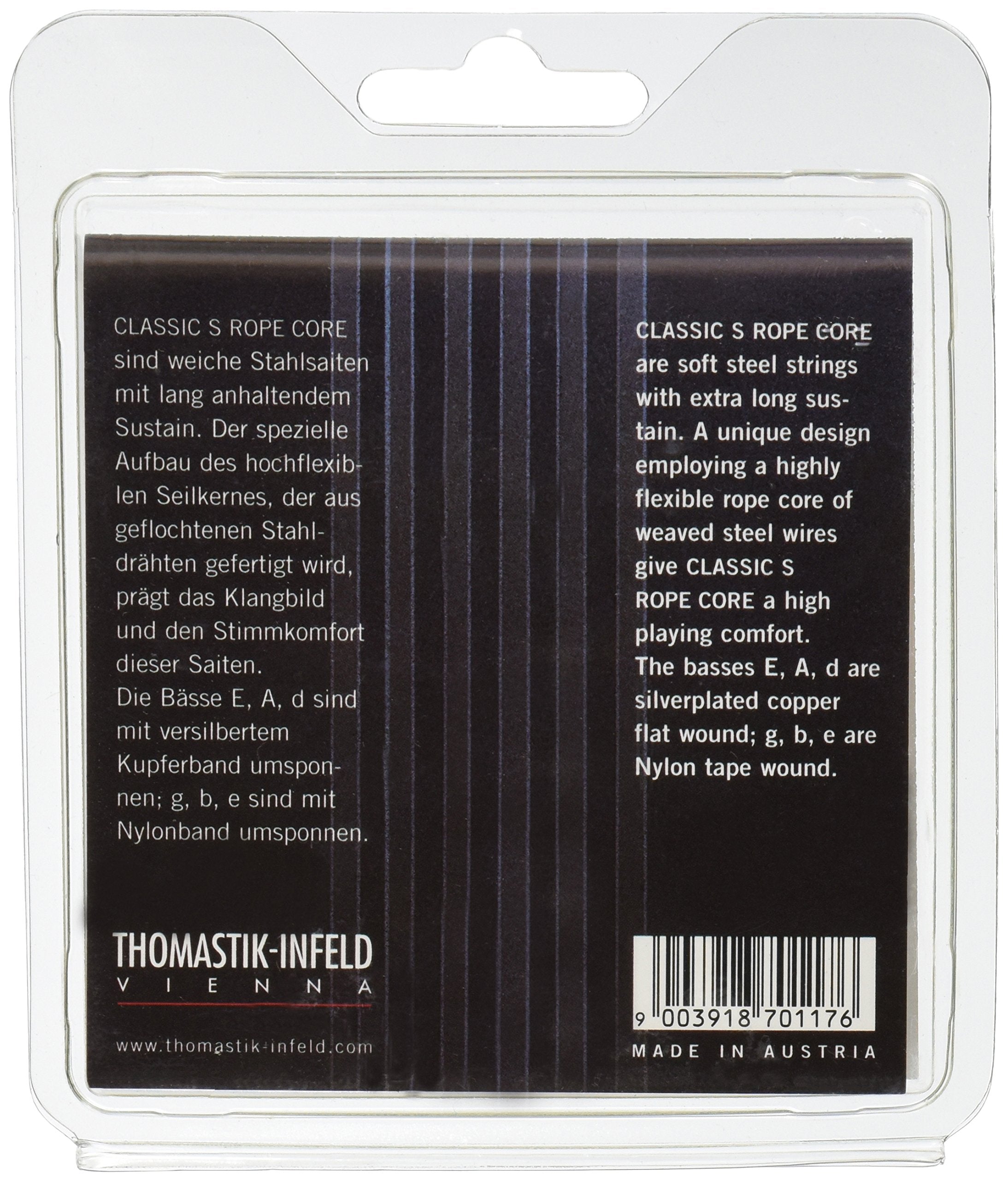 Thomastik-Infeld KR116 Classical Guitar Strings: Classic S Series Rope Core Set W/Nylon Tape Trebles E, B, G, D, A, E