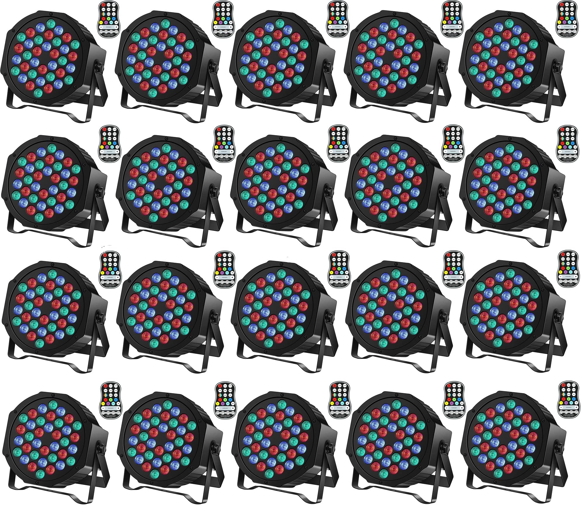 Rechargeable Stage Par Lights Uking Rgb 36 Led Uplights Battery Powered With Rgb 36W Dj Uplights Sound Activated Remote Control