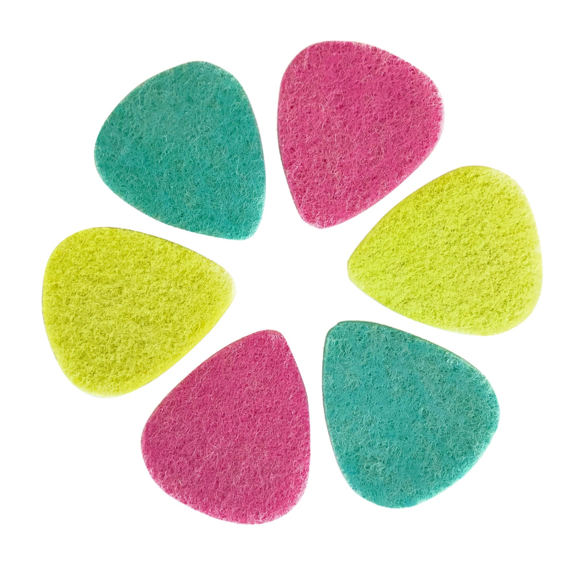 BoloPick Felt Picks for Ukulele 6 Pack (Cute Pink Lemonade)